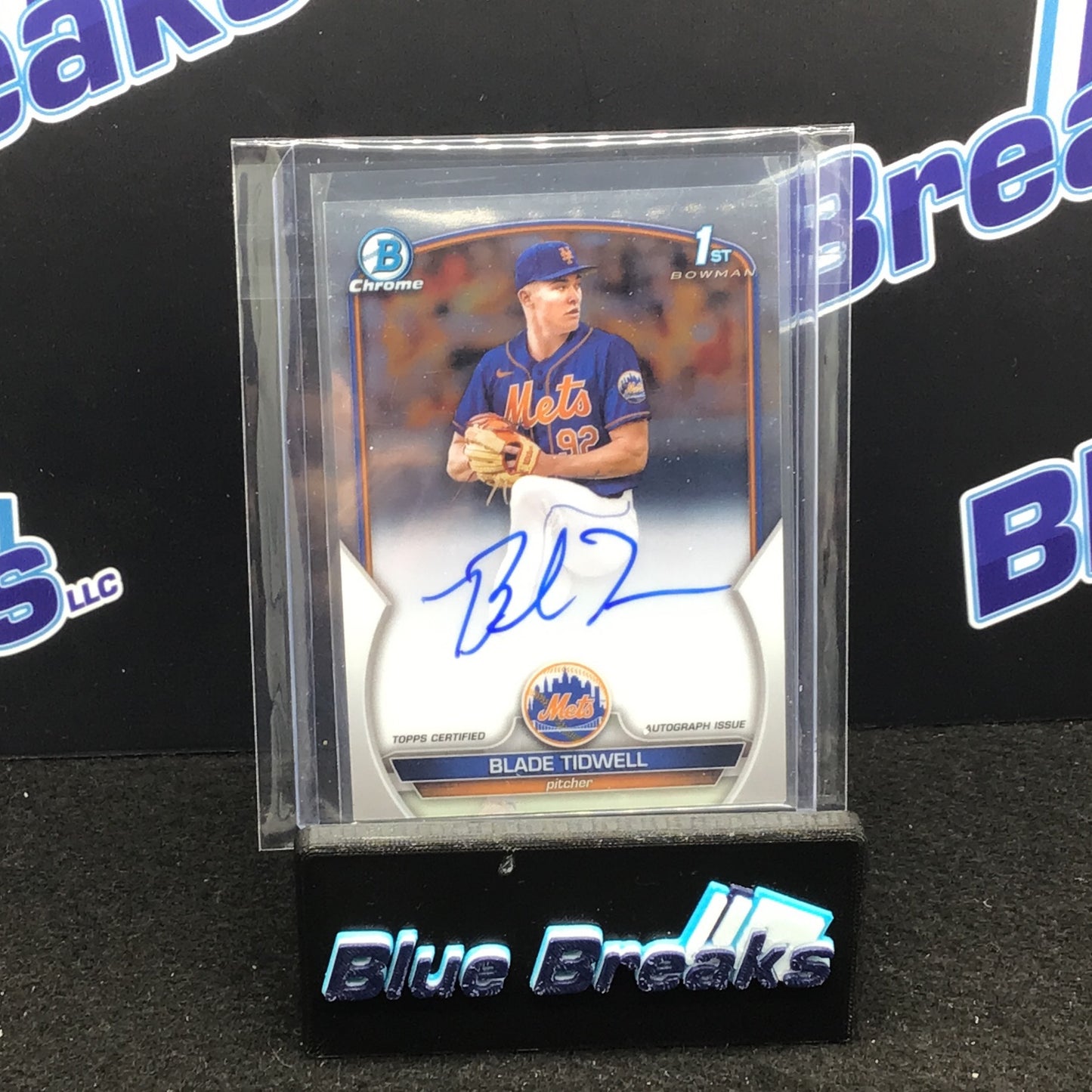 2023 Bowman Chrome 1st Bowman Blade Tidwell auto #CPA-BT Mets