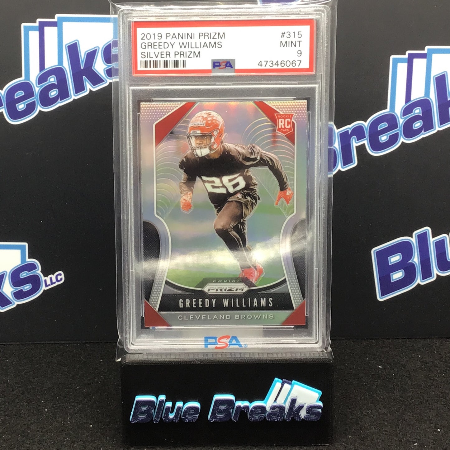 2019 Panini Prizm - Greedy Williams - Silver Prizm - PSA 9 - 315 - Cleveland Browns