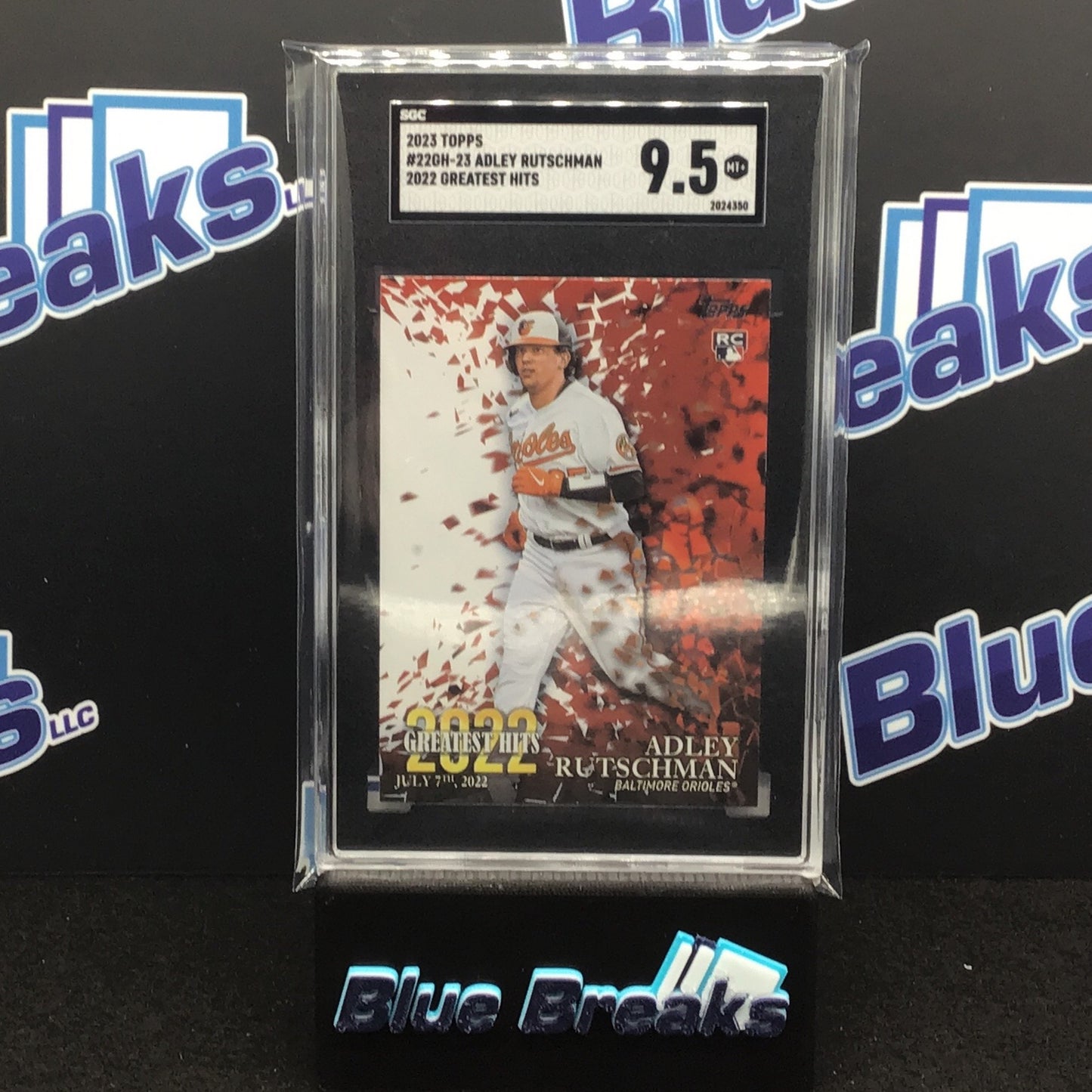 2023 Topps Series One 2022 Greatest Hits Adley Rutschman #22GH-23 SGC 9.5