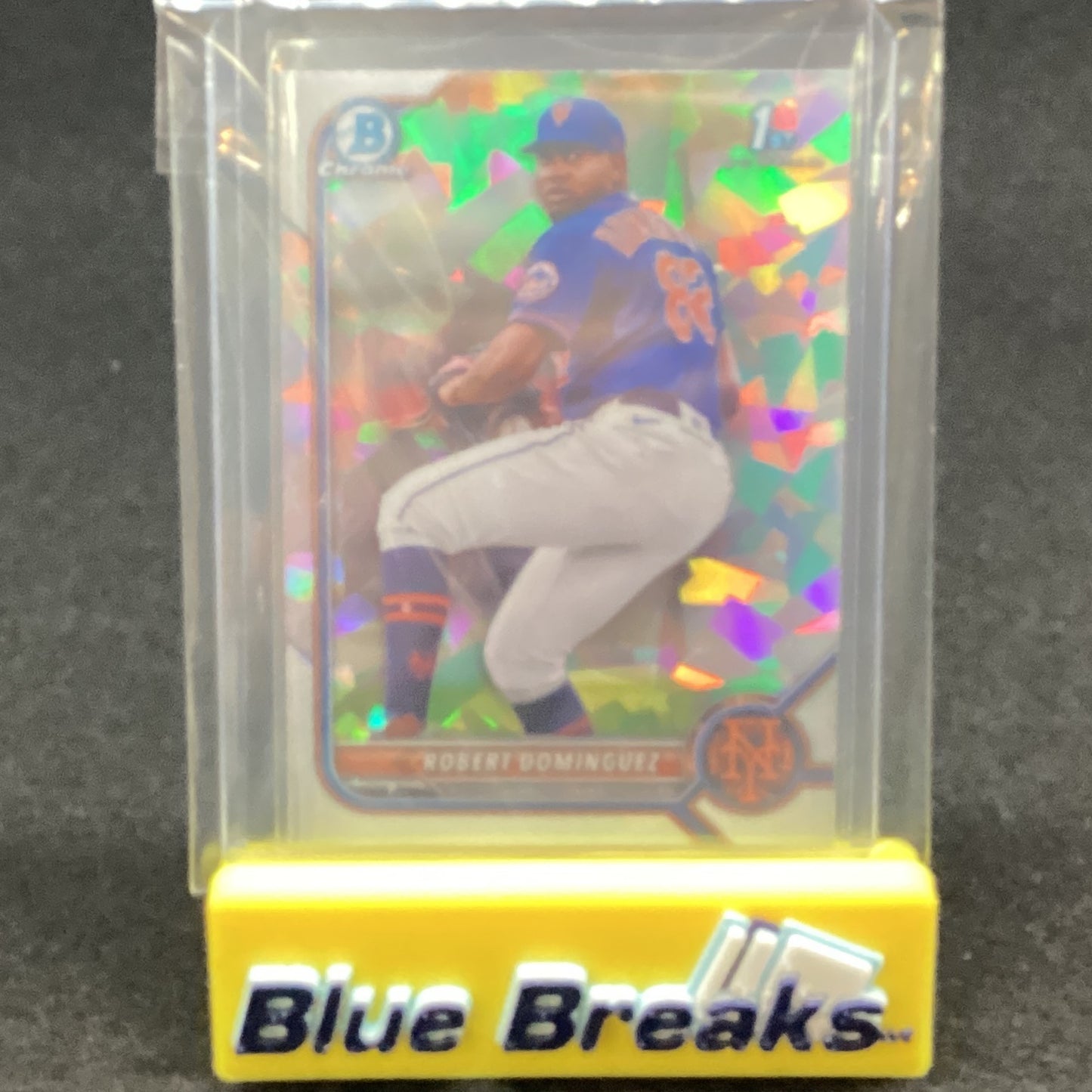 2022 Bowman Chrome 1st Atomic Refractor Robert Dominguez BCP-51 Mets