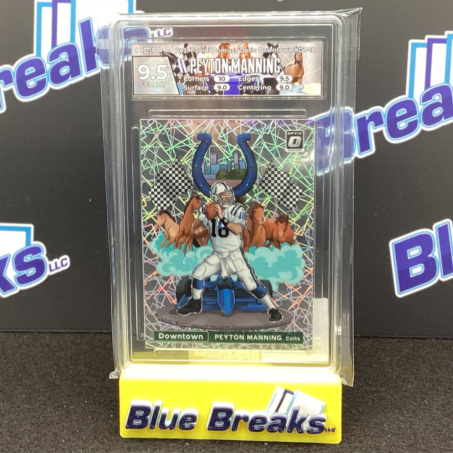 2021 Panini Donruss Optic - Peyton Manning - Downtown - HGA 9.5 - Indianapolis Colts