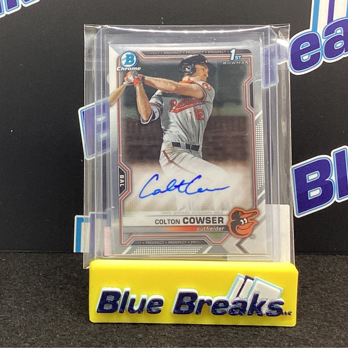 2021 Bowman Chrome 1st Bowman Colton Cowser auto #CDA-CC Orioles