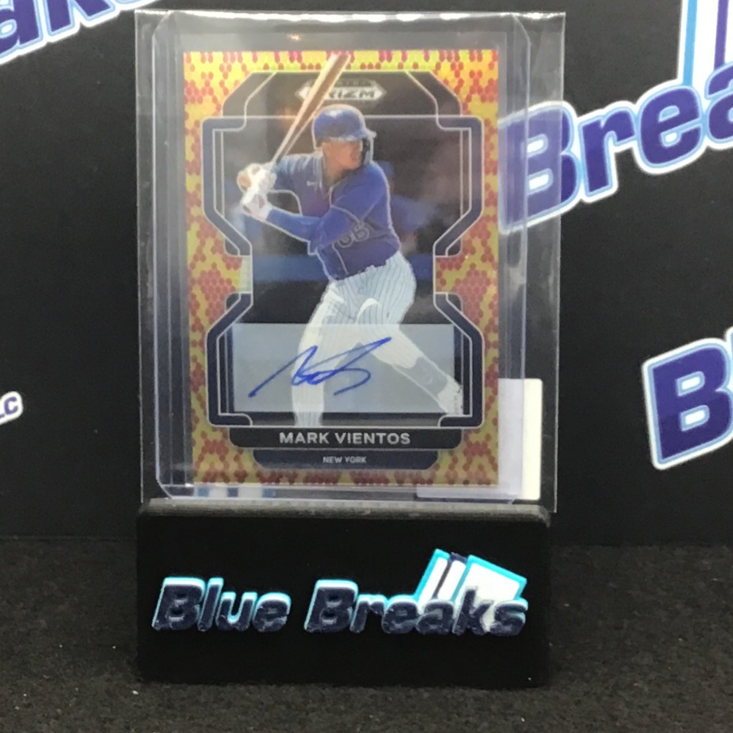 2022 Panini Prizm Draft Picks Snake Skin Mark Vientos auto 08/15 #PDP109 Mets