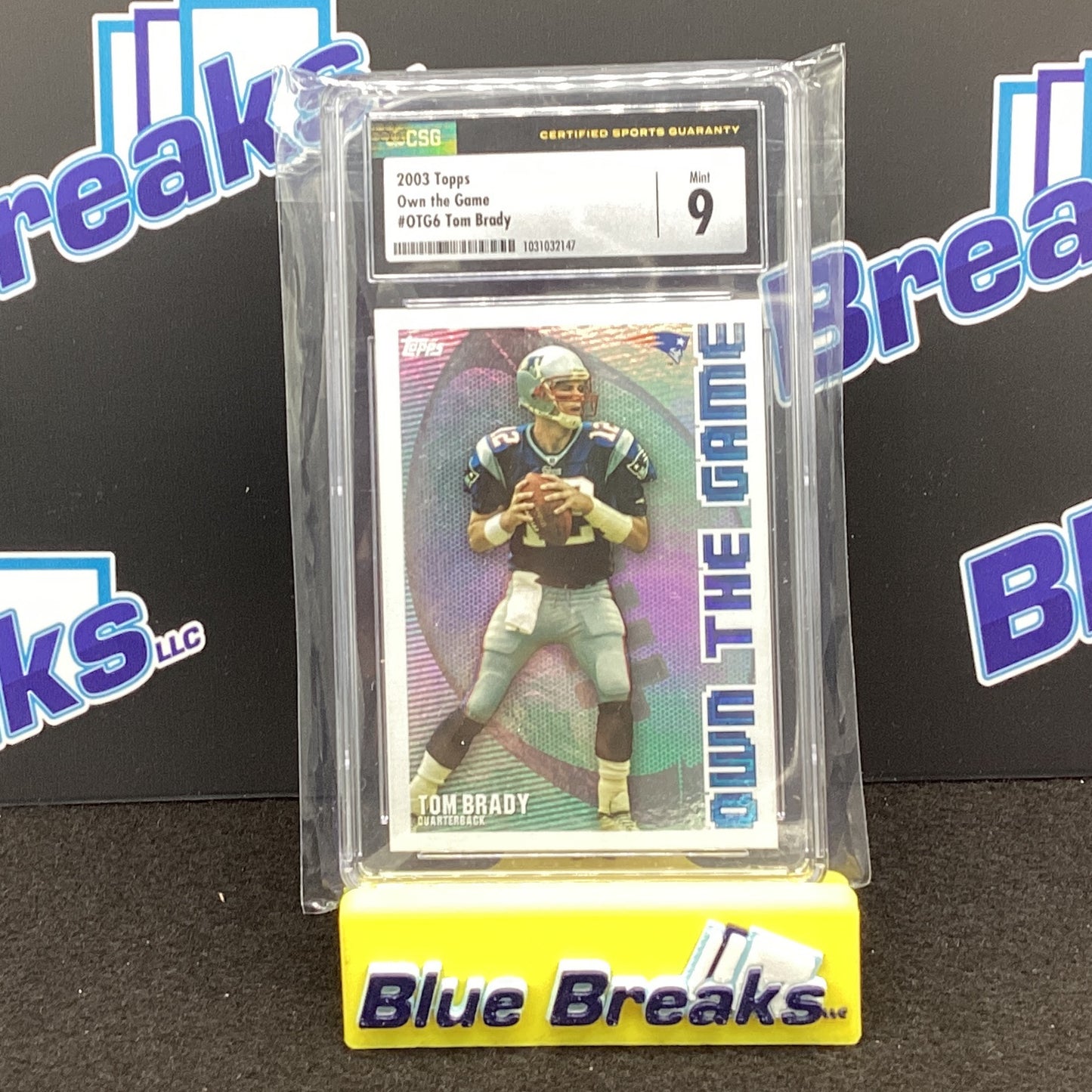 2003 Topps - Tom Brady - New England Patriots - Own The Game - OTG6