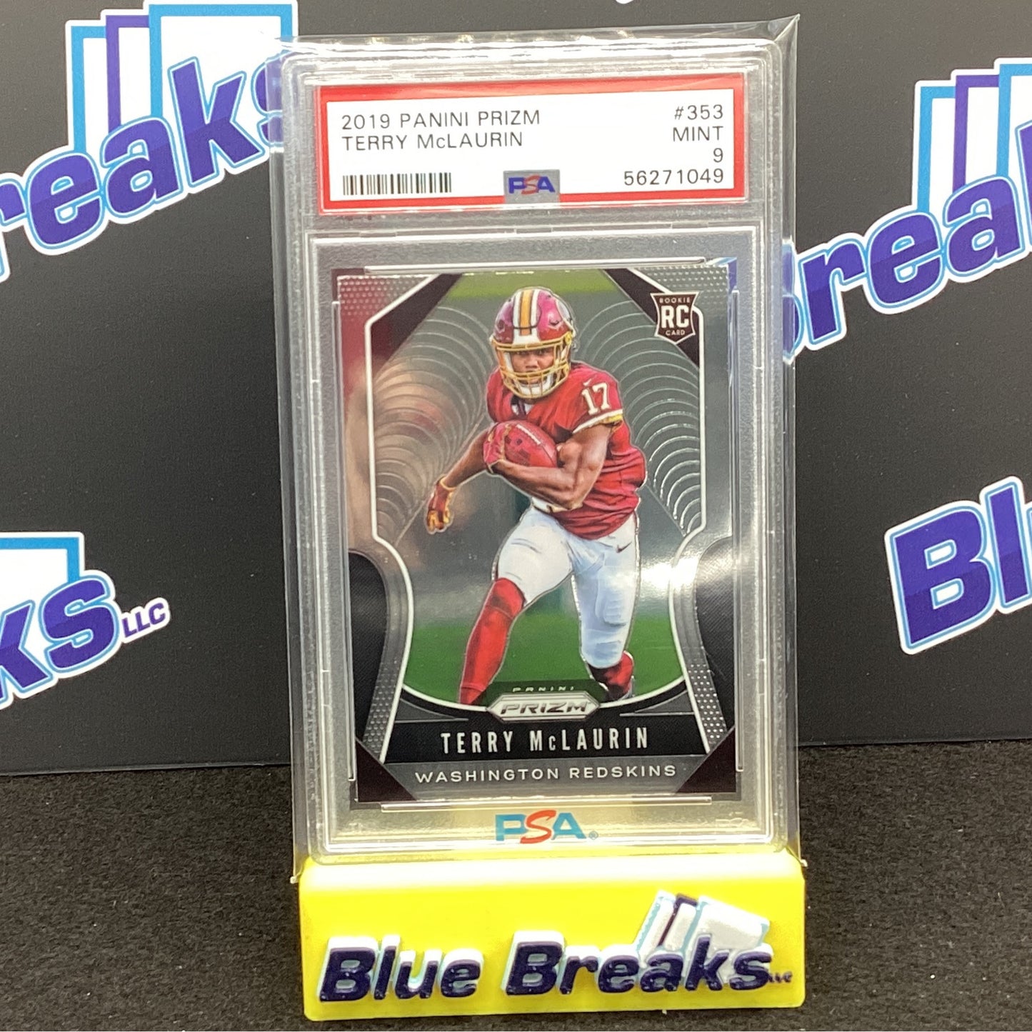 2019 Panini Prizm - RC - #353 - Terry McLaurin - Washington Redskins / Commanders - PSA 9