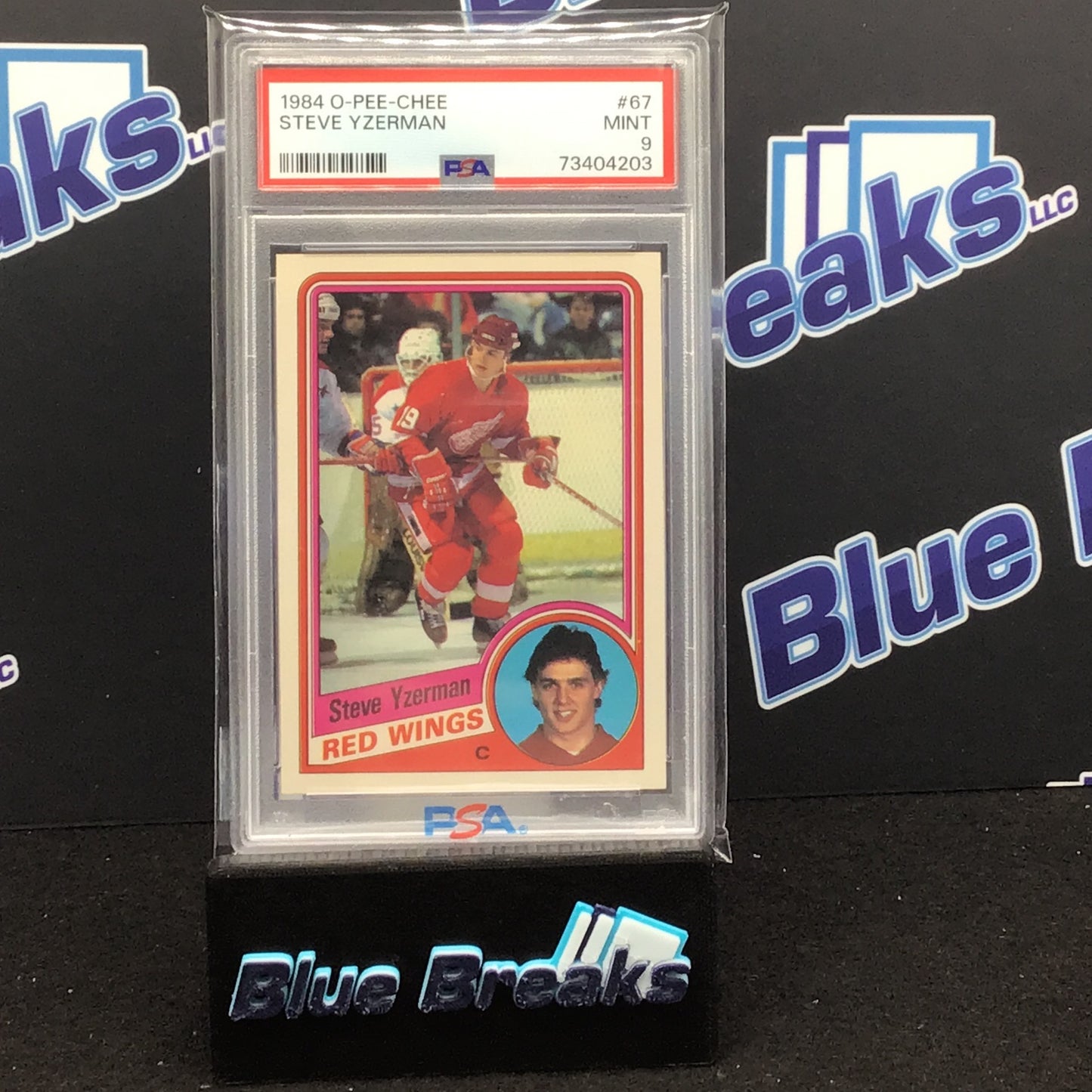 1984 O Pee Chee - Steve Yzerman - #67 - Detroit Red Wings - PSA 9