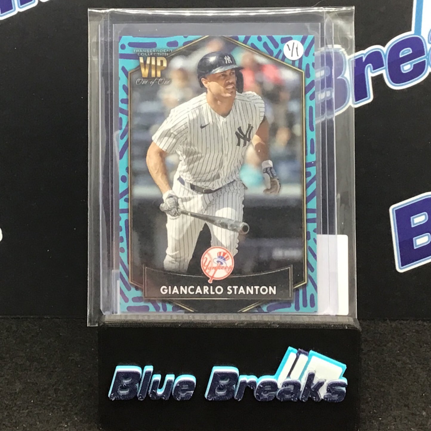 2022 Topps Transcendent Baseball VIP Party Giancarlo Stanton 1/1 #2 Yankees
