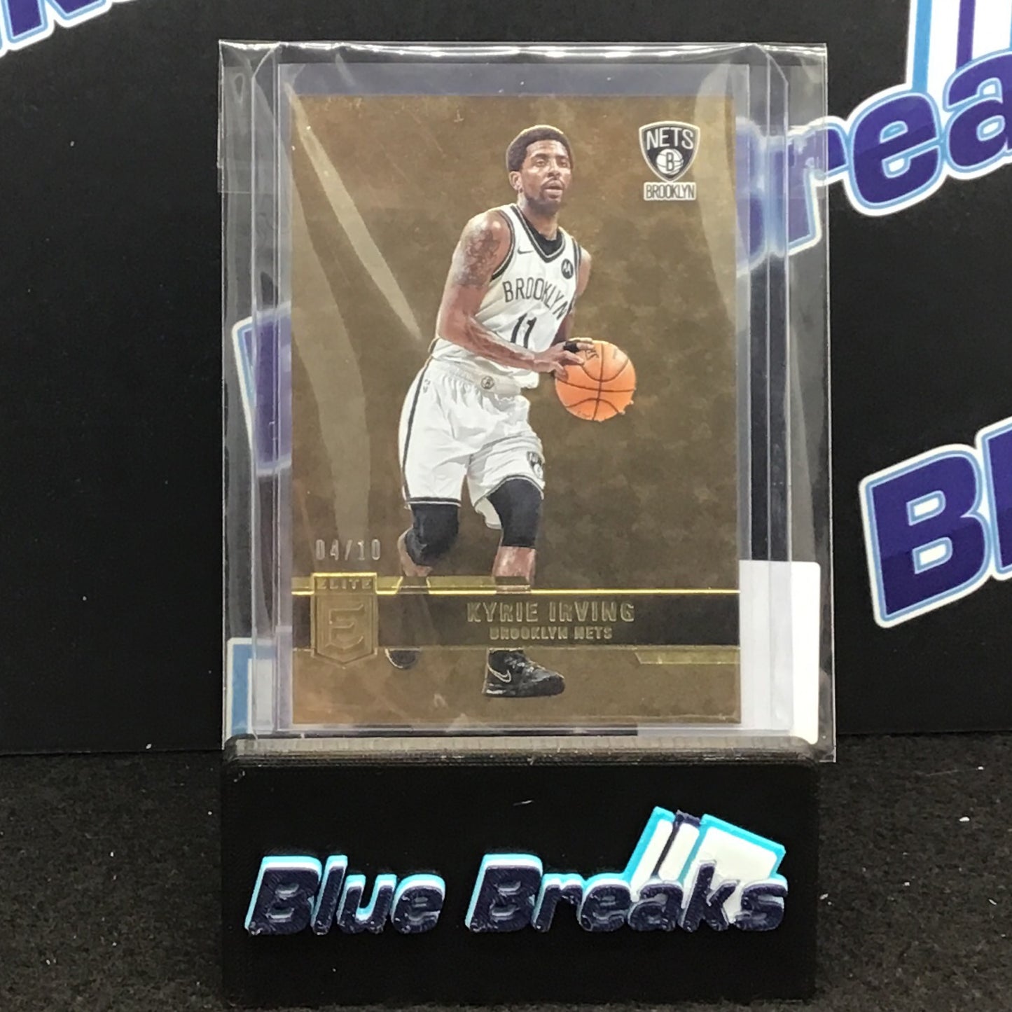 2021-22 Panini Donruss Elite Gold Kyrie Irving 04/10 #174 Nets