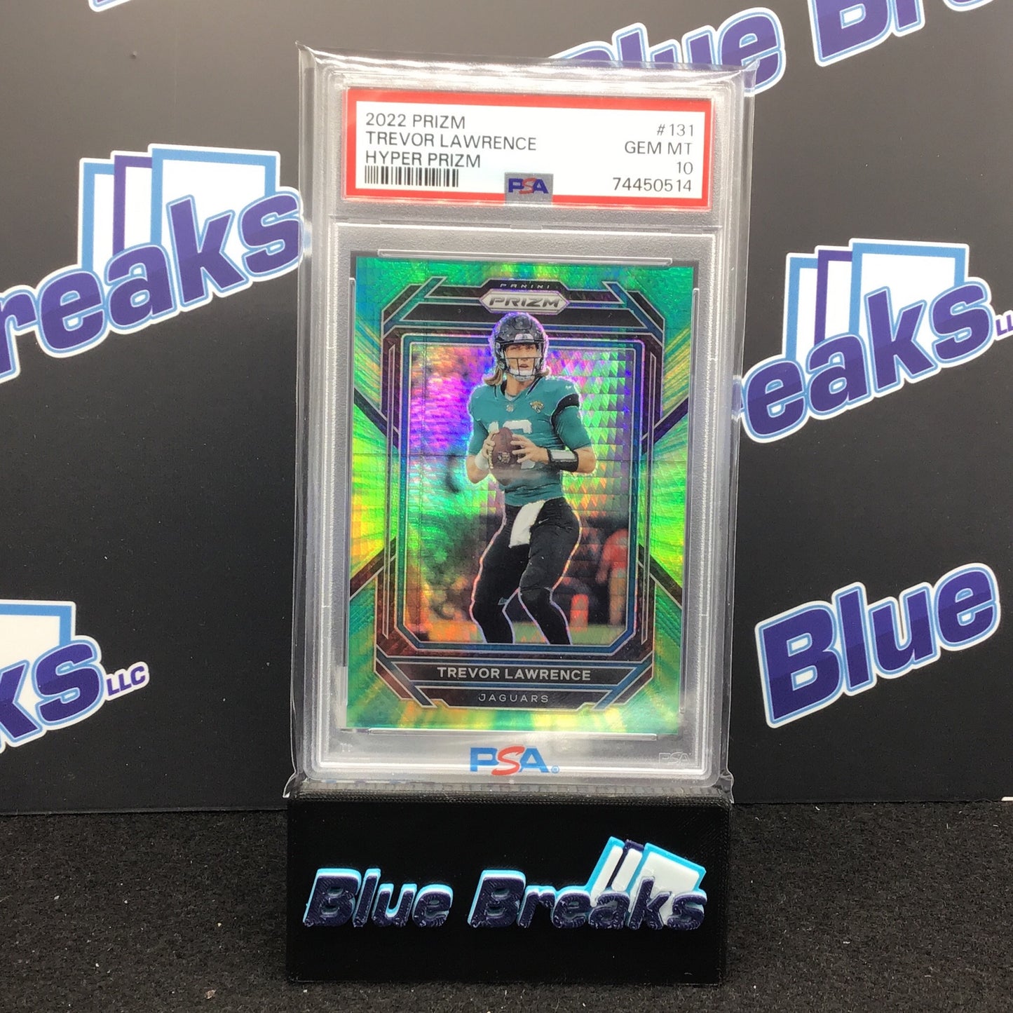 2022 Prizm - Trevor Lawrence - Hyper Prizm - #131 - 174/175 - Jacksonville Jaguars - PSA 10