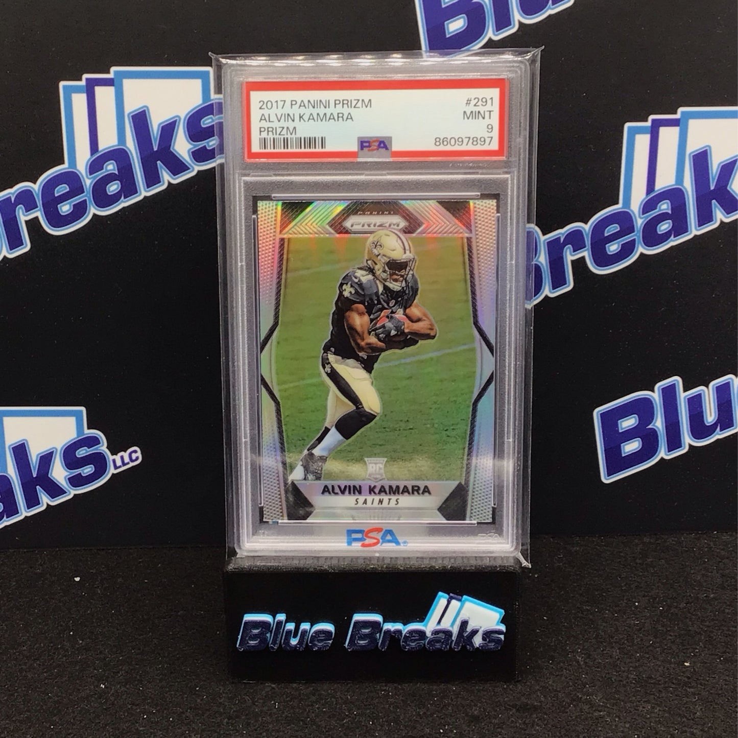 2017 Panini Prizm Alvin Kamara RC #291 PSA 9 Saints