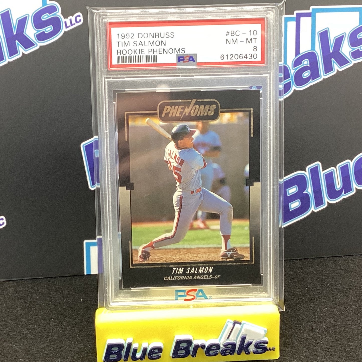 1992 Donruss - Tim Salmon Rookie #BC-10 PSA 8