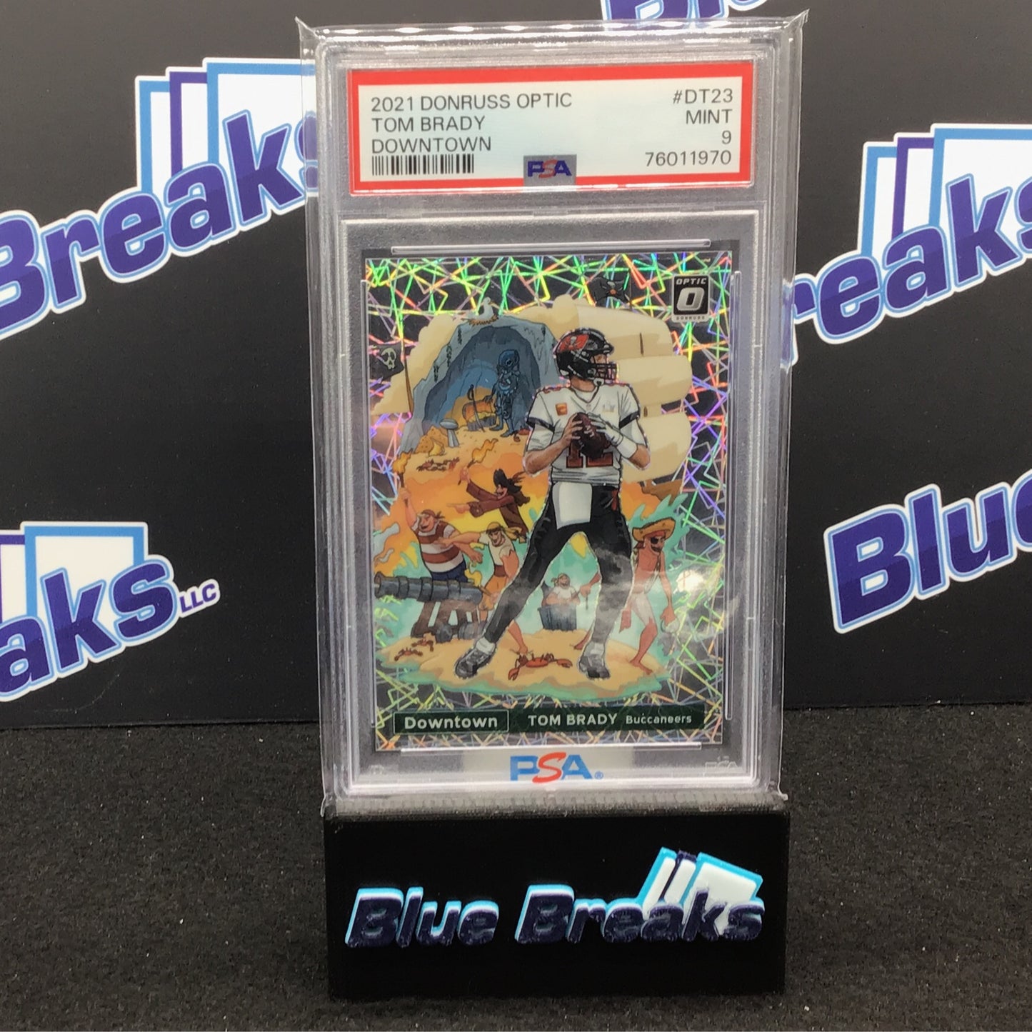 2021 Donruss Optic - Tom Brady - Downtown - DT23 - PSA 9 - Tampa Bay Buccaneers