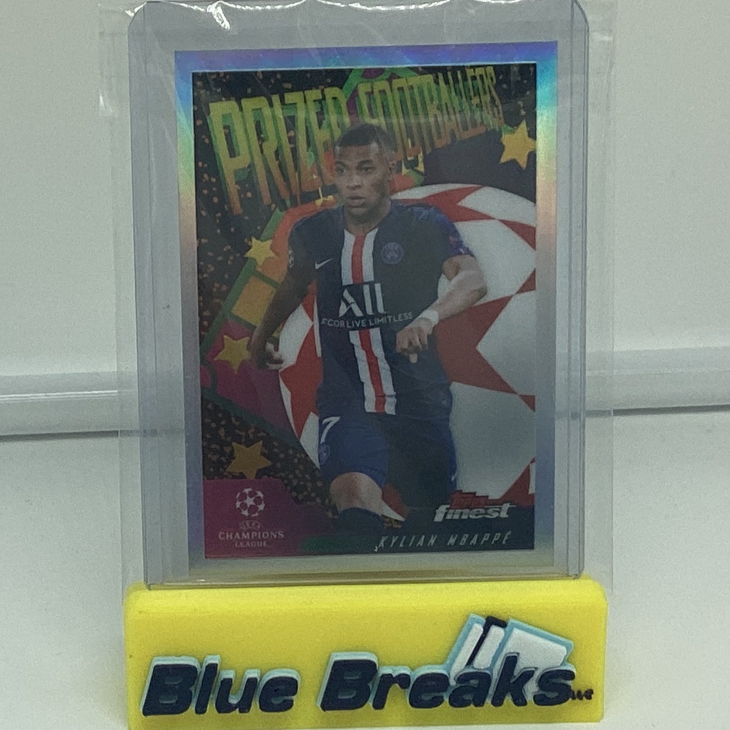 2020 Topps Finest Champions League Prized Footballers Kylian Mbappe