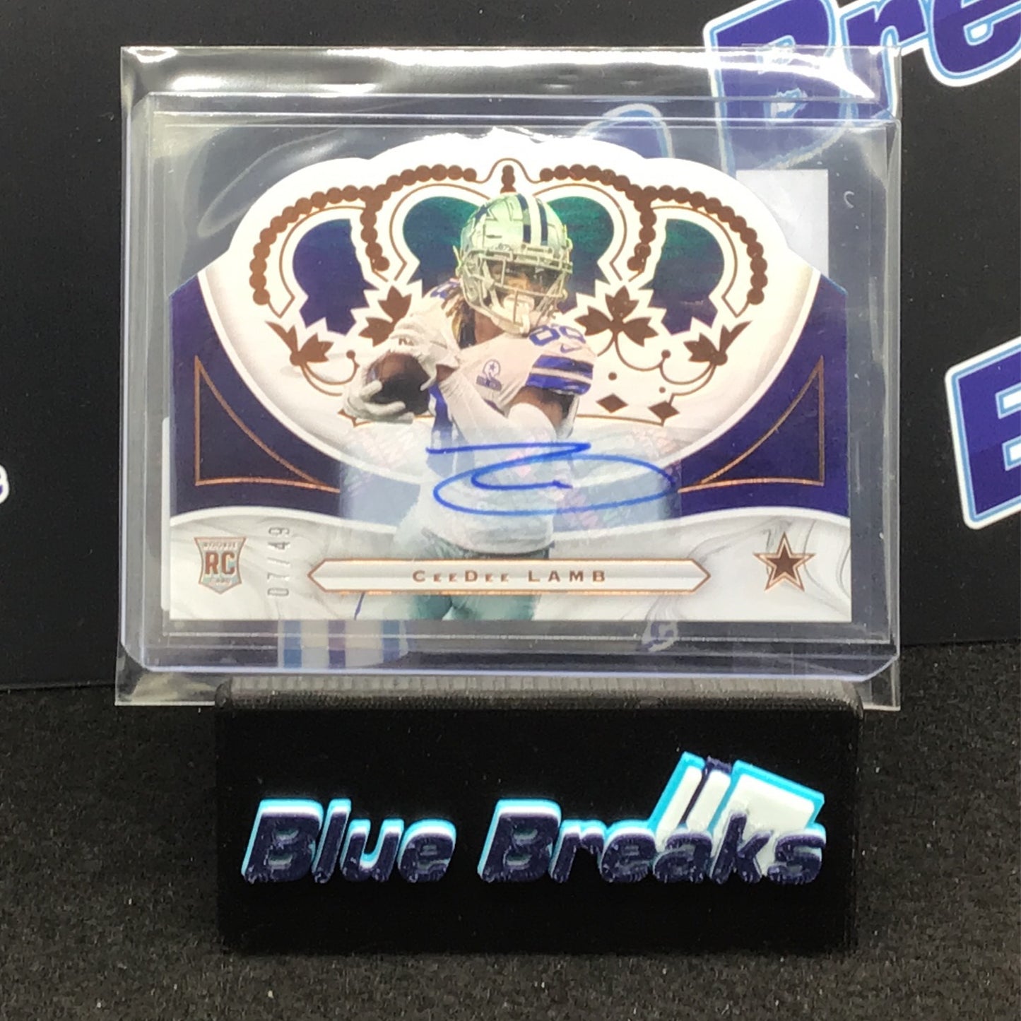 2020 Panini Chronicles Crown Royale CeeDee Lamb auto 07/49 #CR-13 Cowboys