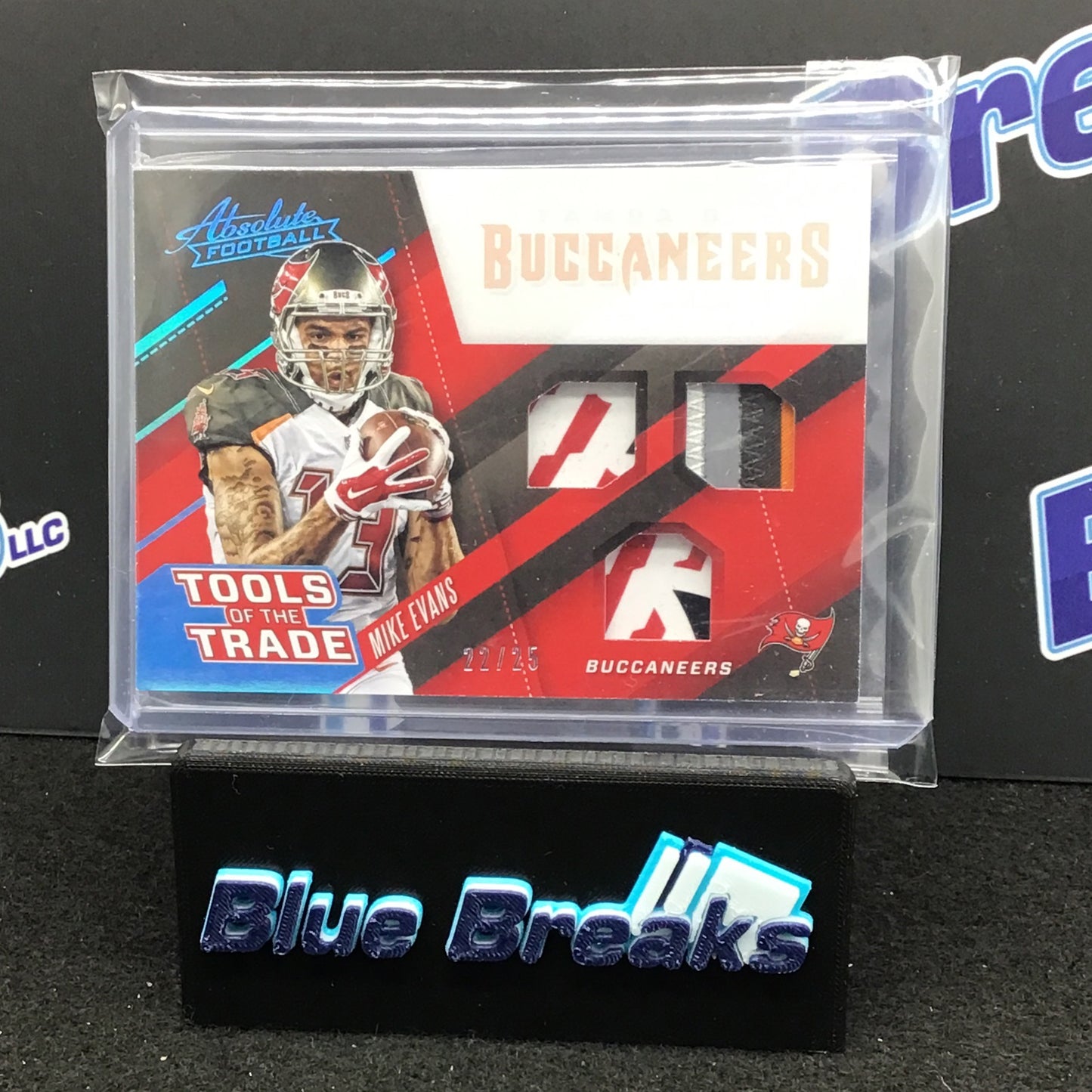 2017 - Panini - Absolute - Tools of the Trade - Mike Evans - Tampa Bay Buccaneers - 22/25