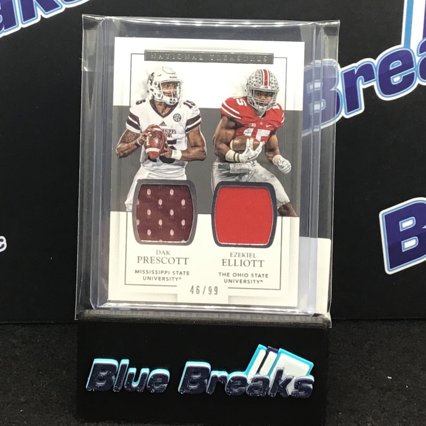 2017 Panini National Treasures Prescott Elliott 46/99 #1 Cowboys