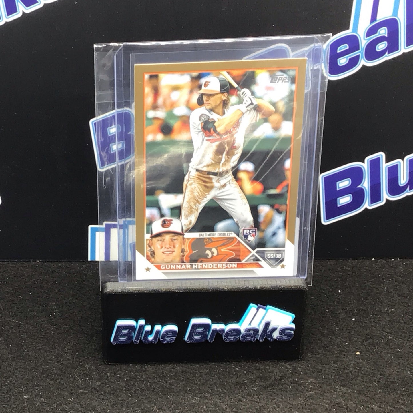 2023 Topps Gold border Gunnar Henderson 0130/2023 RC #206 Orioles