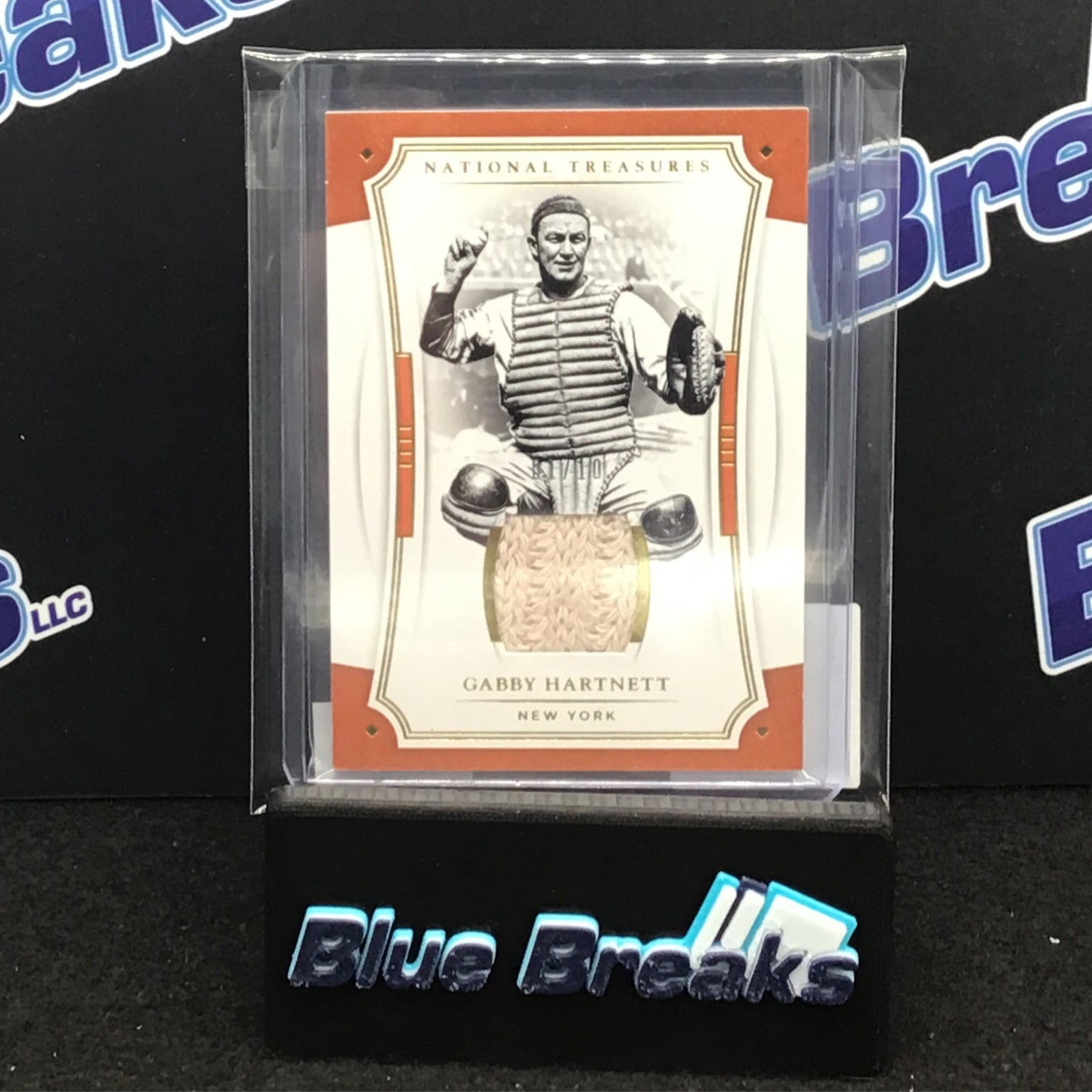 2017 Panini National Treasures Gabby Hartnett relic 01/10 #76 Gaints