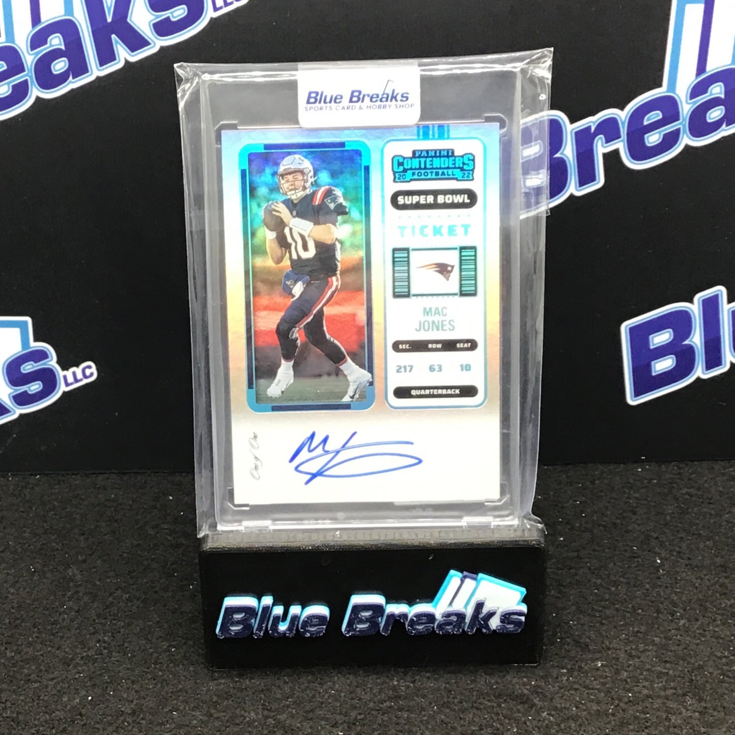 2022 Panini Contenders Super Bowl Ticket Mac Jones auto 1/1 #CTA-MJO Patriots