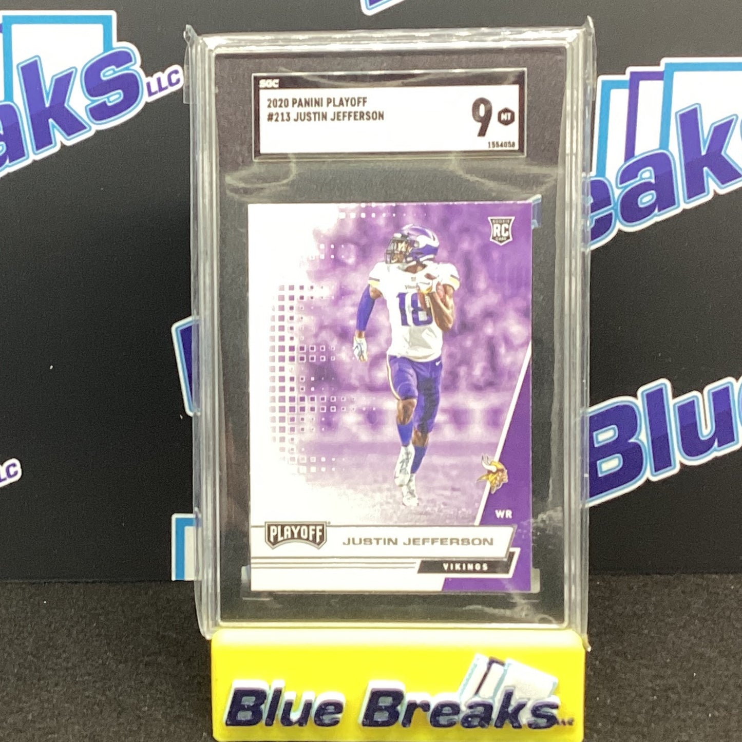 2020 Panini Playoff - Justin Jefferson #213 SGC 9