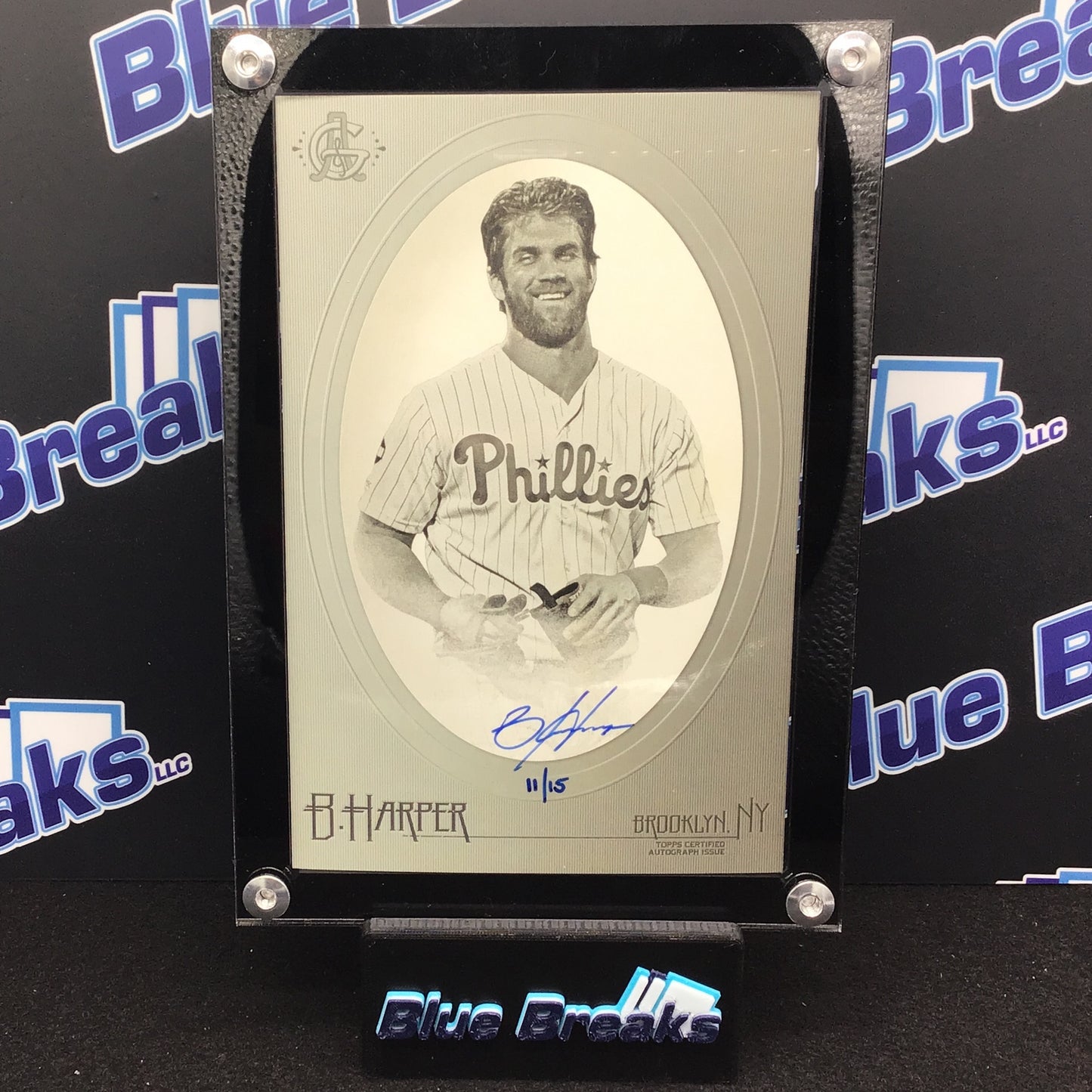2020 Allen & Ginter Cabinet Box Loader Bryce Harper auto 11/15 #BA-BH Phillies