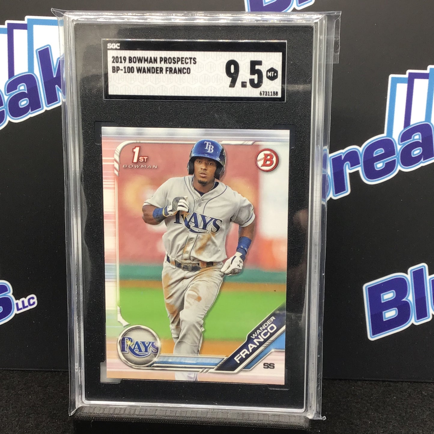 2019 Bowman Prospects 1st Bowman Wander Franco #BP-100 SGC 9.5 Rays