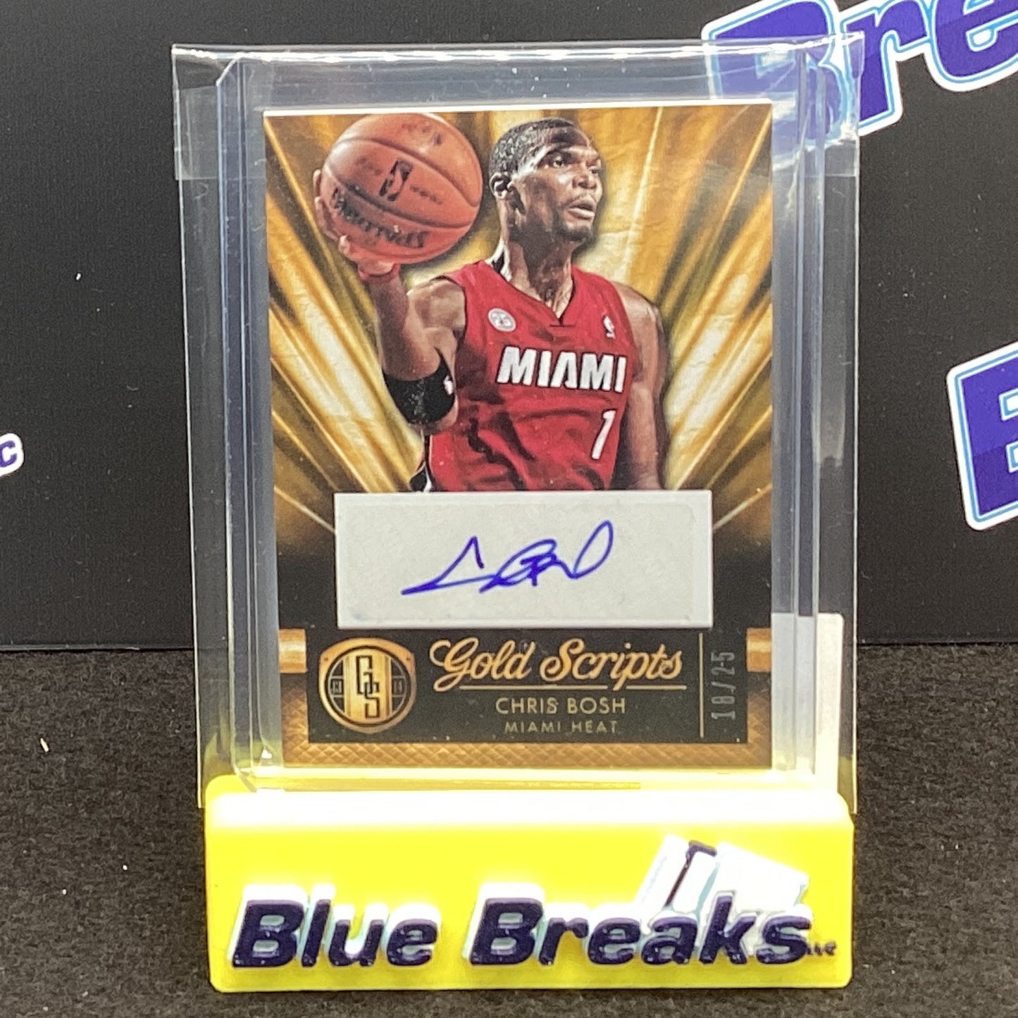 2013-14 Panini Gold Standard Gold Scripts Chris Bosh auto 18/25 31