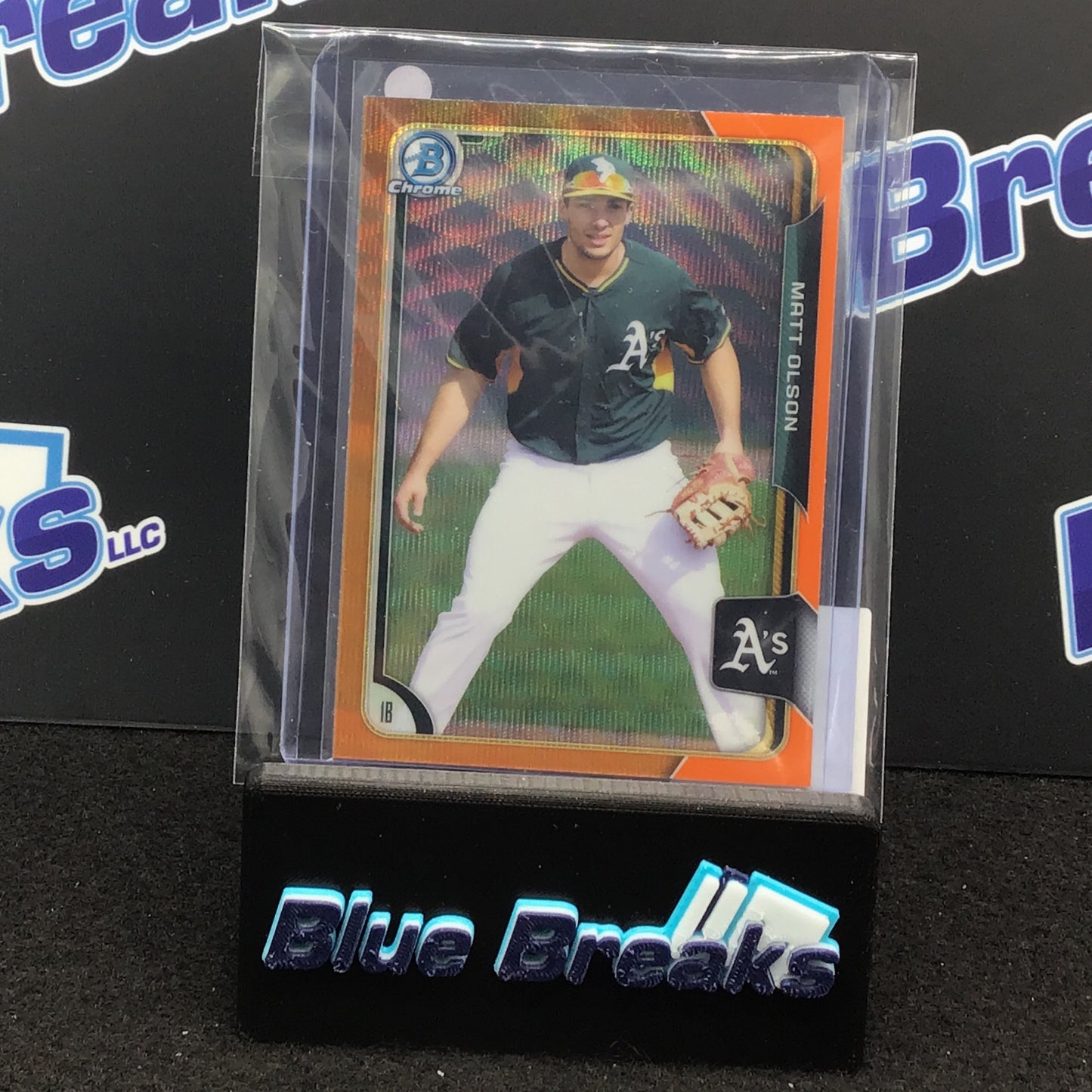 2015 Bowman Chrome Matt Olson #BCP152 Athletics