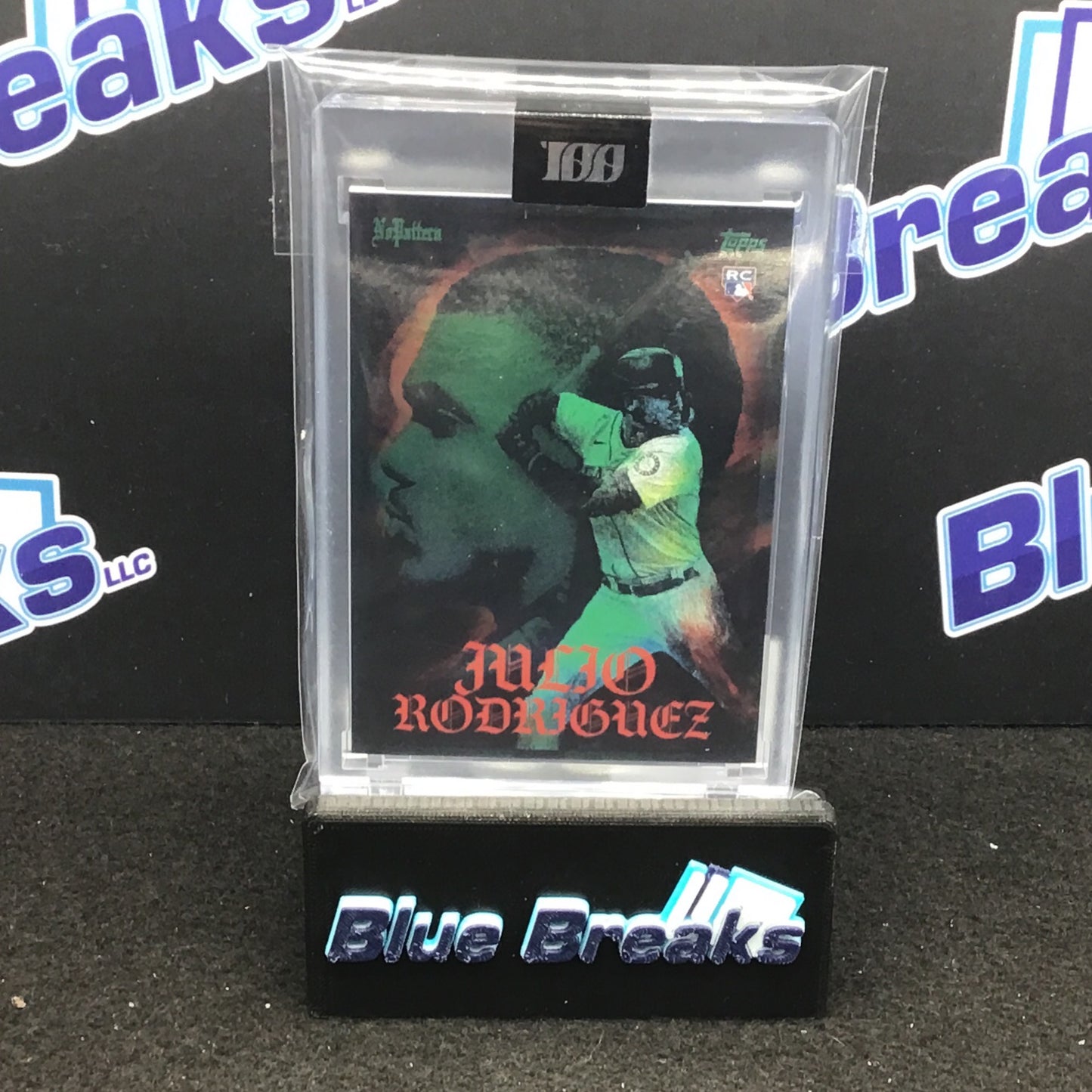 2022 Topps Project 100 Julio Rodriguez No Pattern Studio #7 Mariners