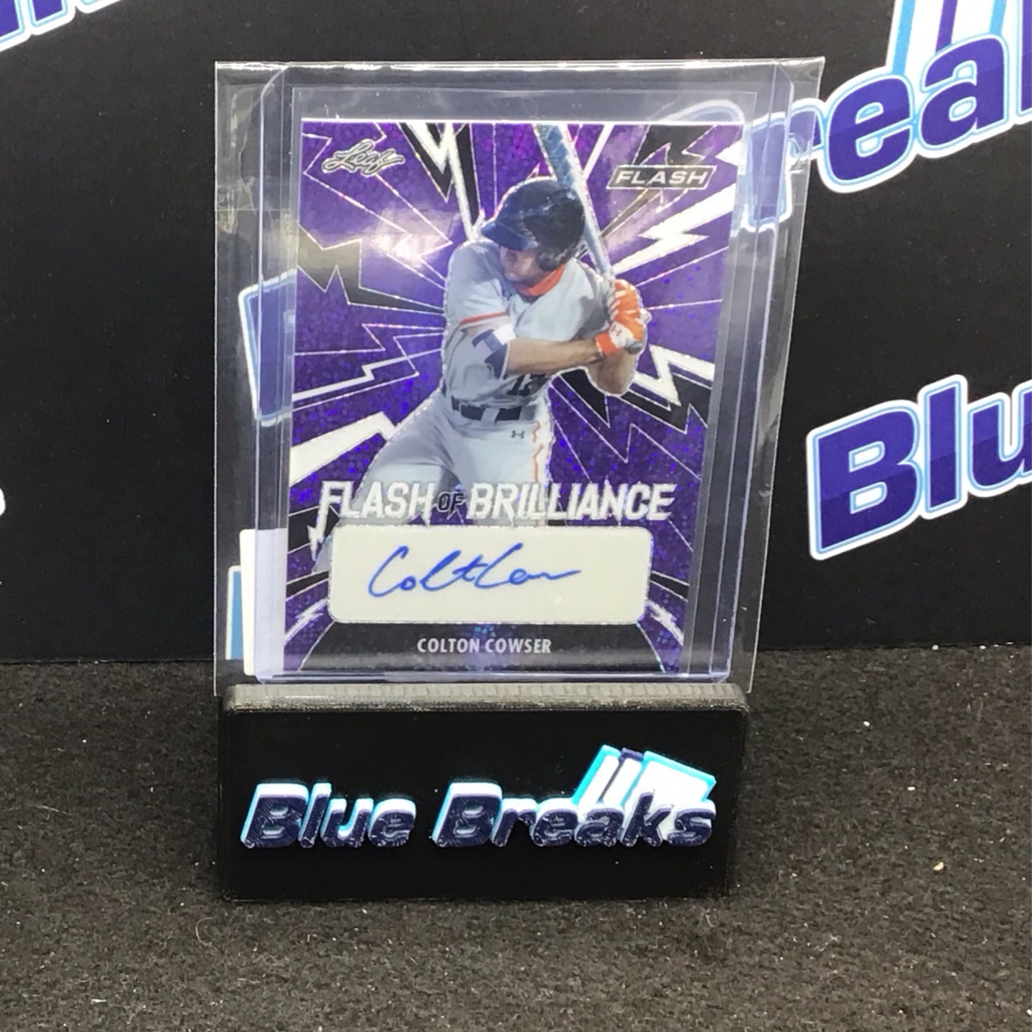 2021 Leaf Flash purple Flash of Brillance Colton Cowser auto 39/75 #FB-CC1 Orioles