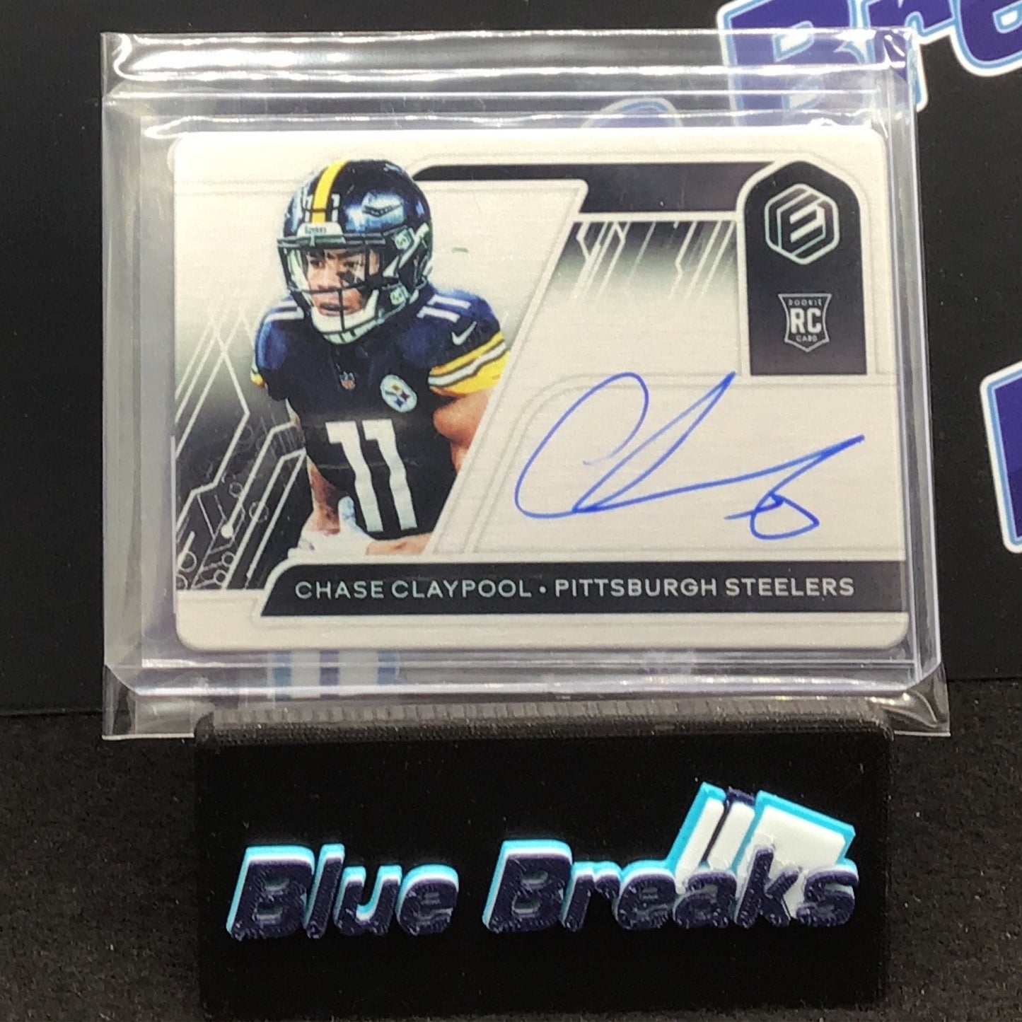 2020 Panini Elements Chase Claypool auto 143/149 RC #144 Steelers