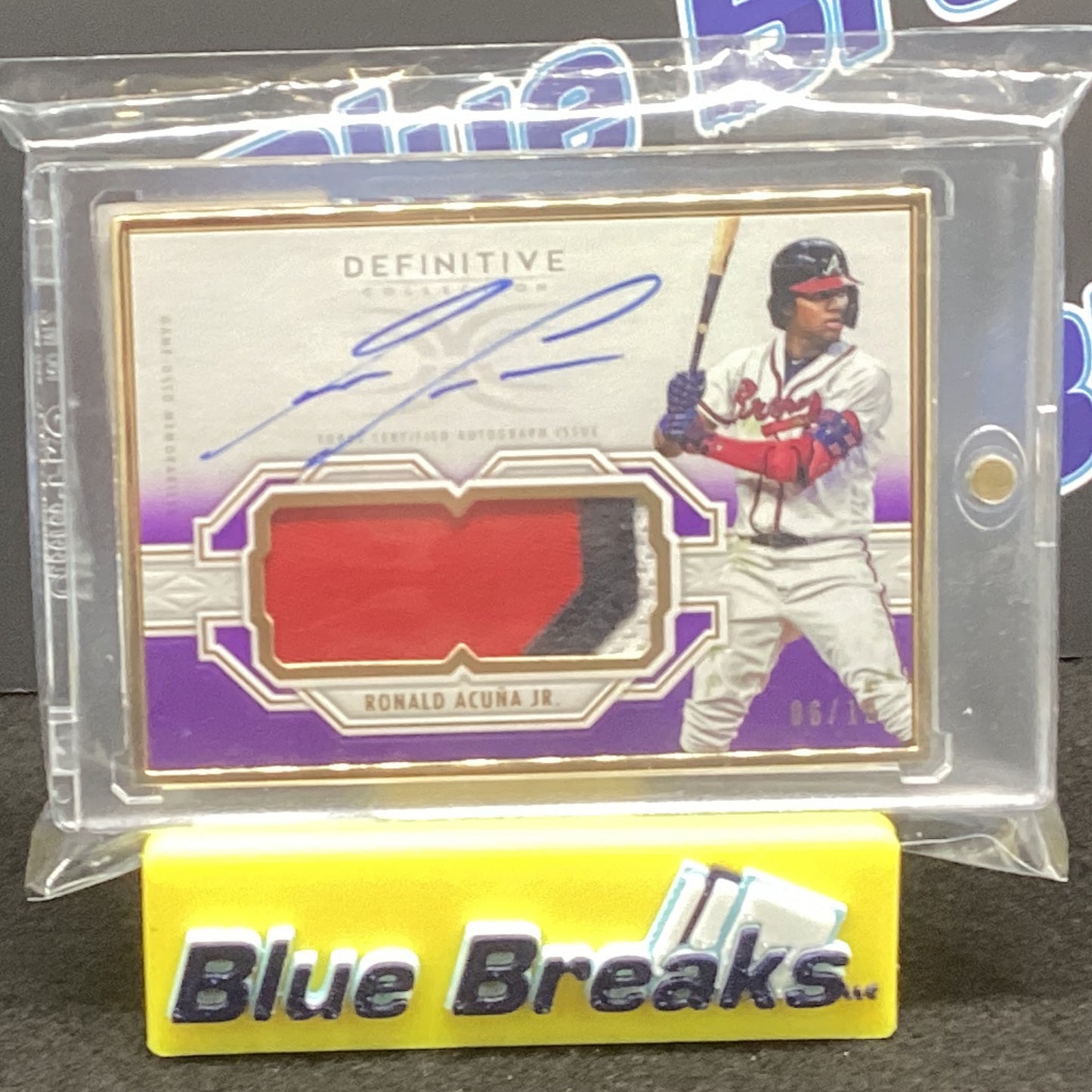 2020 Topps Definitive - Ronald Acuna Jr 6/10