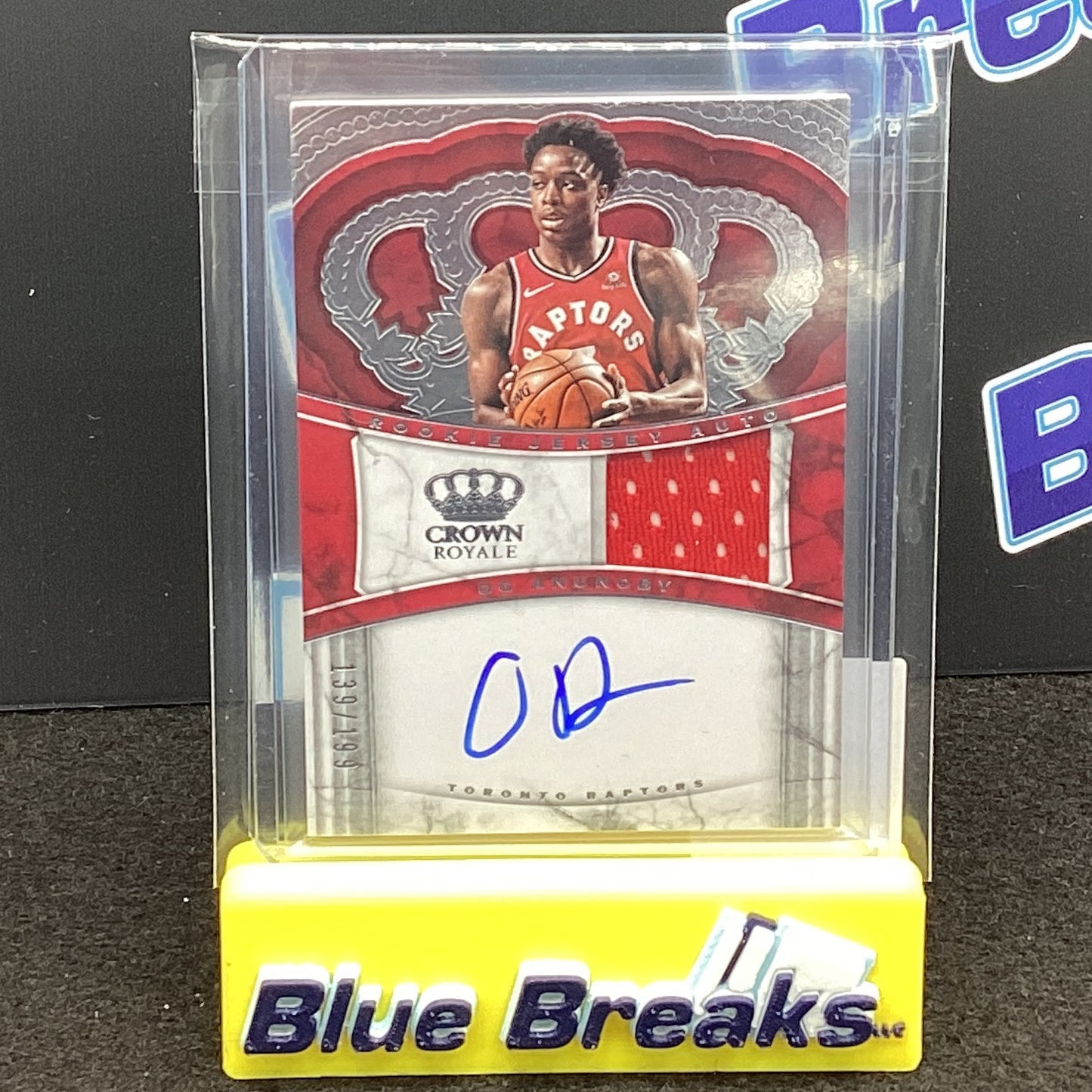 2017-18 Panini Crown Royale Rookie Jersey auto OG Anunoby RJA-OGA