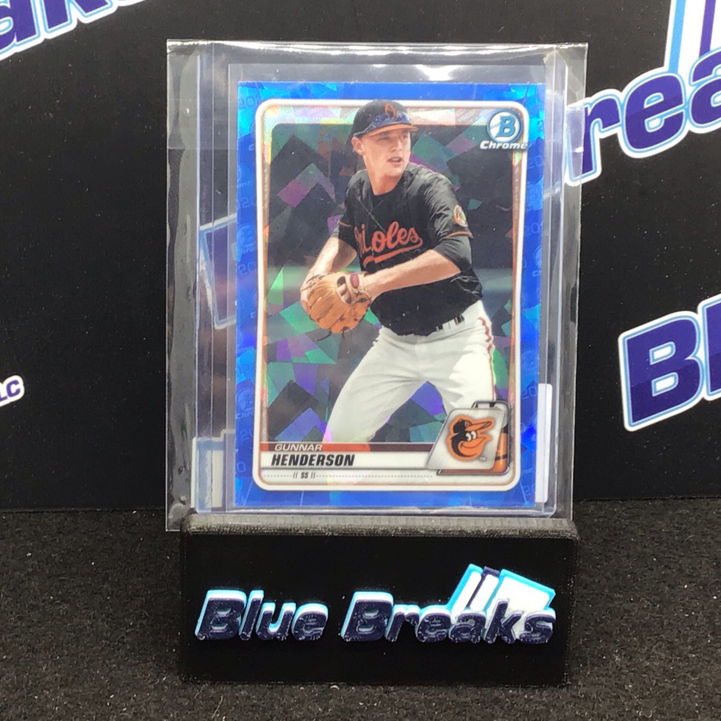 2020 Bowman Chrome Prospects Sapphire Gunnar Henderson #BCP-1343 - Baltimore Orioles