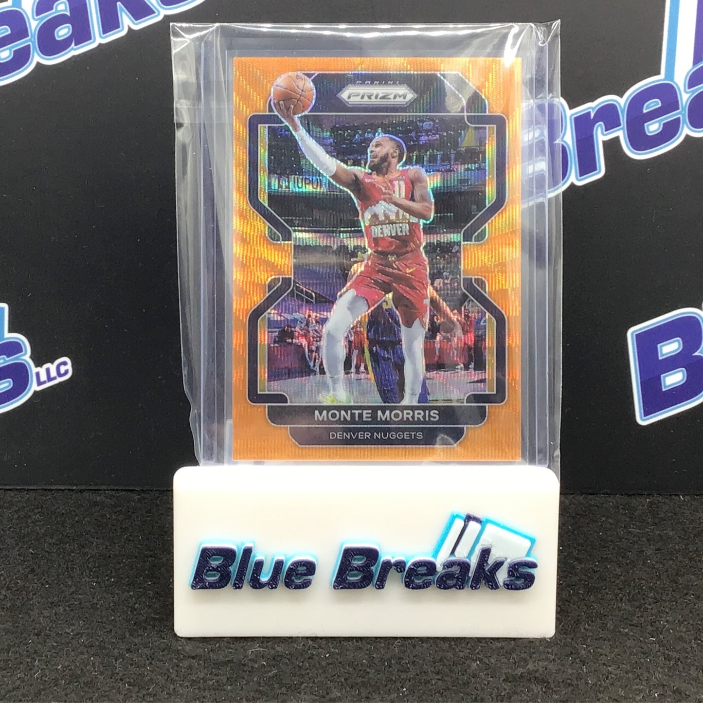 2021 - 22 Panini - Prizm Basketball - Monte Morris - Denver Nuggest - 1/60 - Orange Shimmer