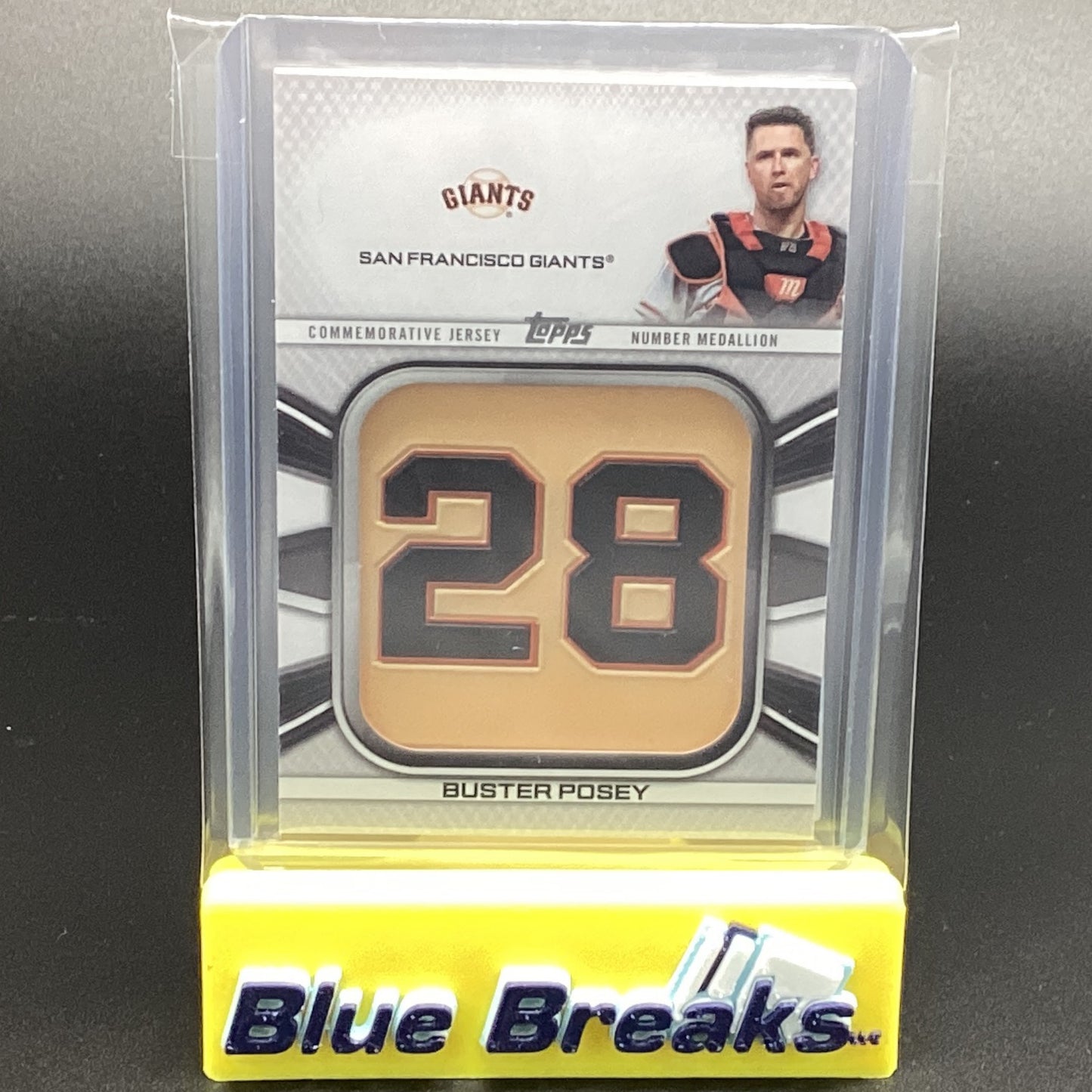 2022 Topps Series 1 Buster Posey Jersey Medallion Thick