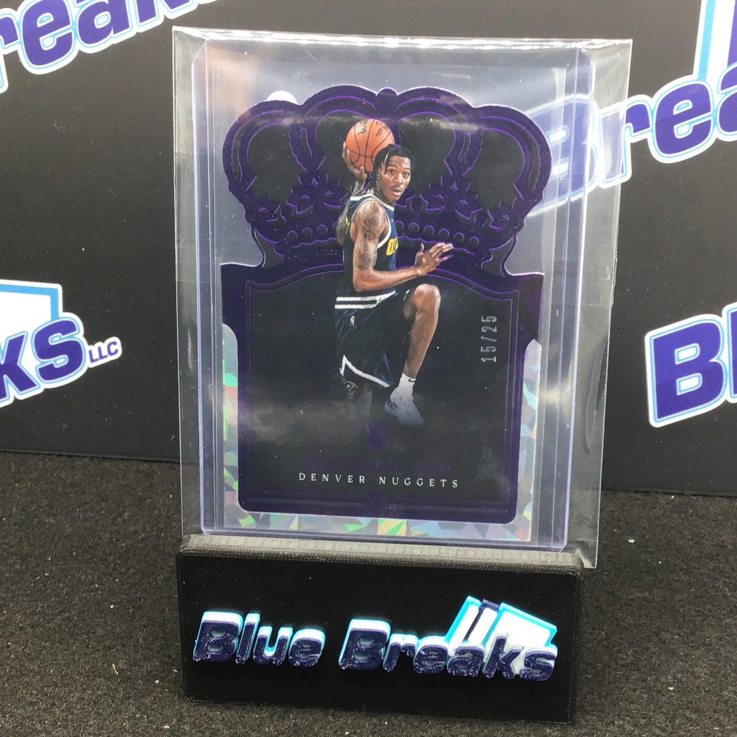 2021-22 Panini Crown Royale - Bones Hyland - Purple - 15/25 - Denver Nuggets