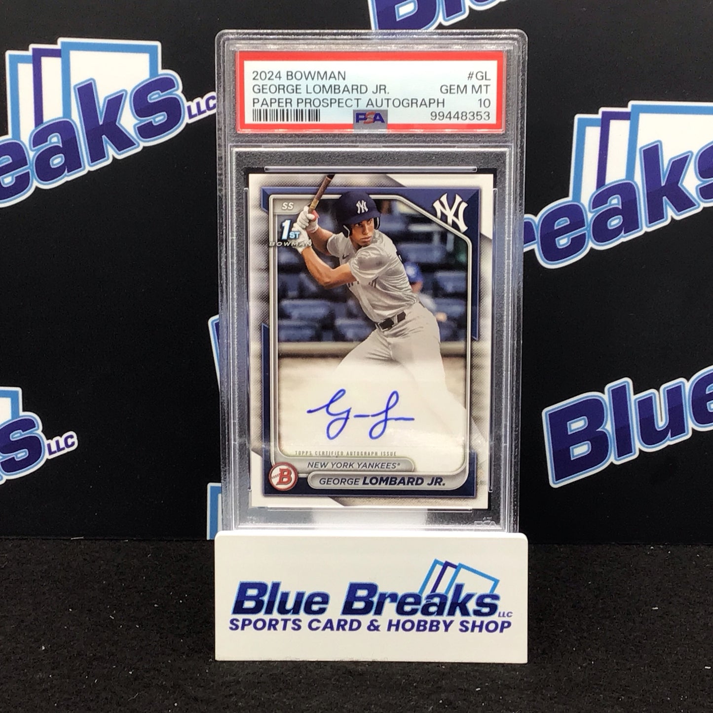 2024 Bowman Paper Prospect 1st Bowman George Lombard Jr auto #PPRA-GL Yankees