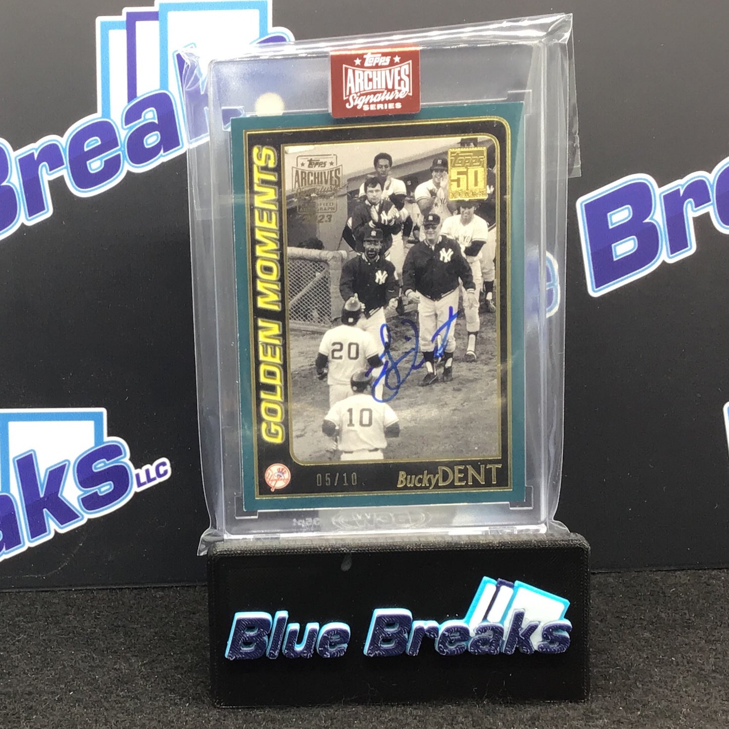 2023 Topps Archives - Bucky Dent - Golden Moments - Auto - 05/10 - New York Yankees