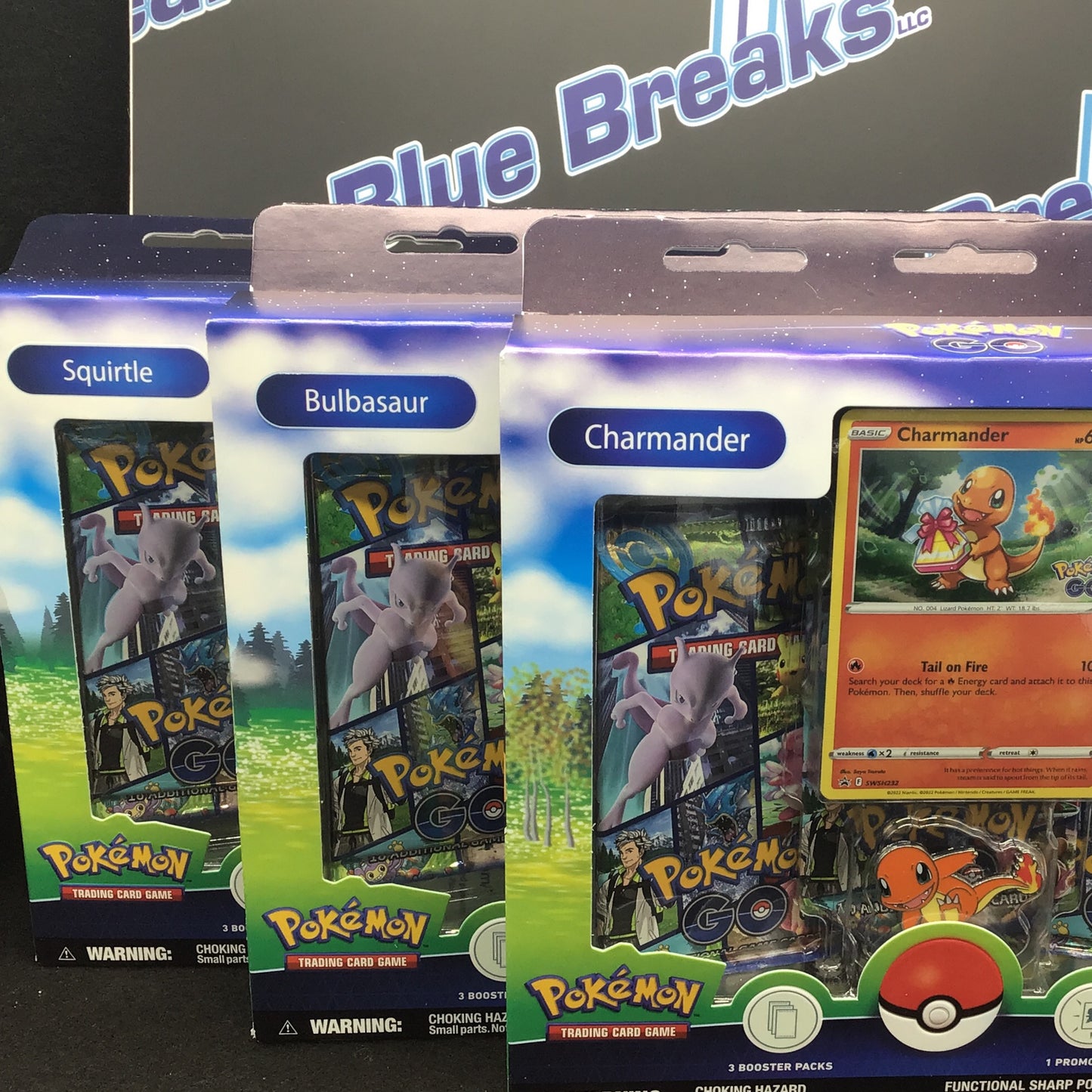 Pokémon Go Pin Collection - choice of: Bulbasaur, Charmander, Squirtle