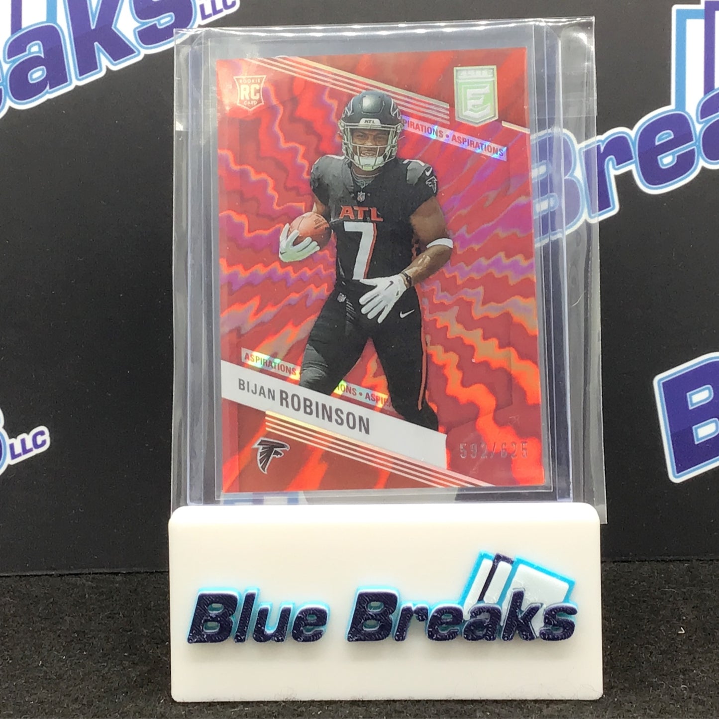 2023 - Panini - Donruss Elite - Bijan Robinson - Red - Aspirations - 592/625 - Atlanta Falcons