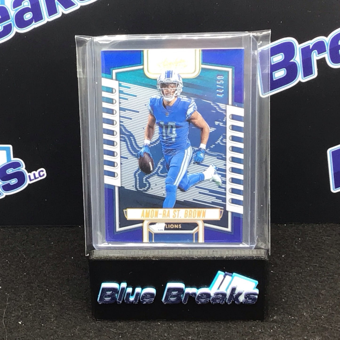 2023 Panini Absolute Blue Amon-Ra St. Brown 44/50 #94 Lions