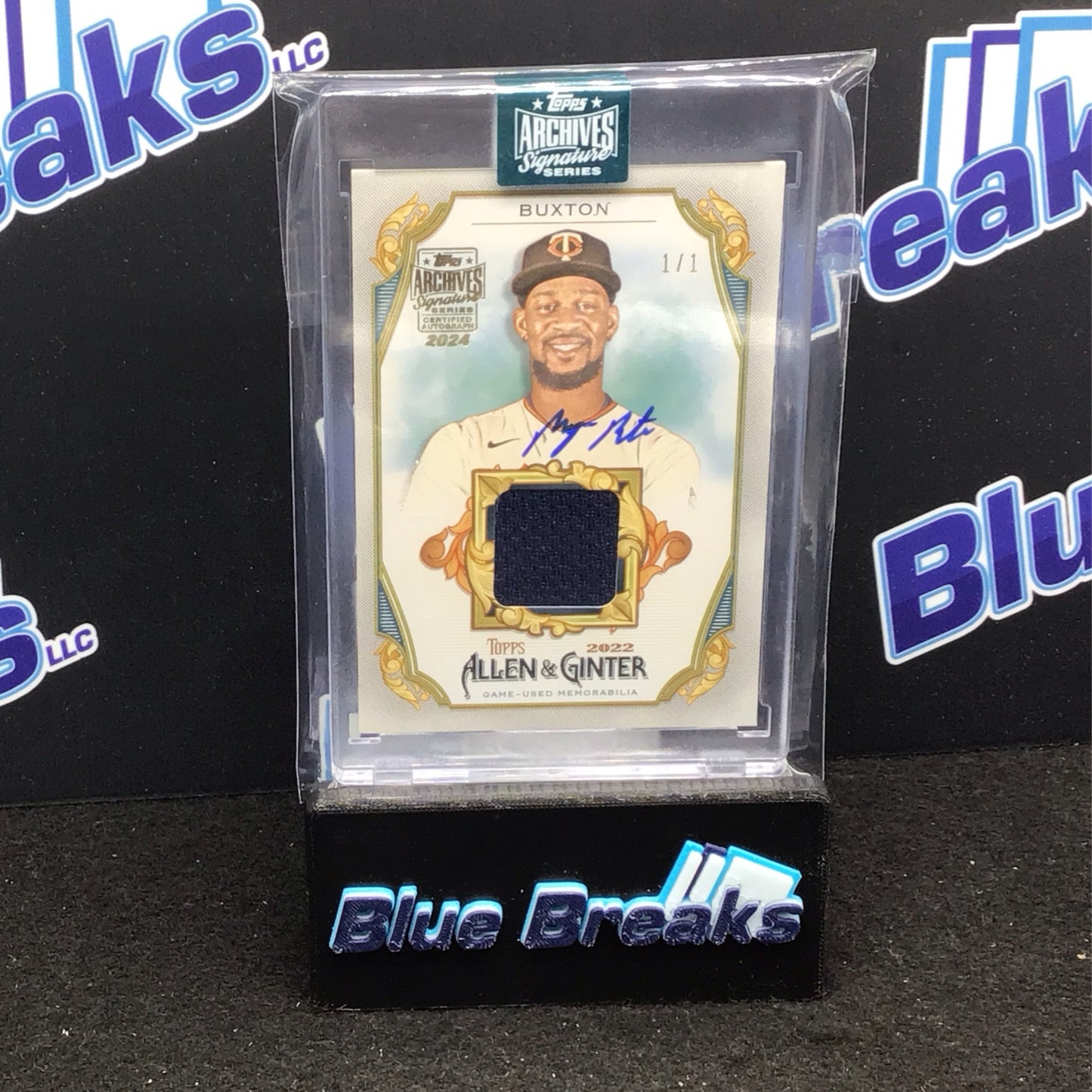 2024 Topps Archives Signature Series Byron Buxton relic auto 1/1 #AGR-BB Twins