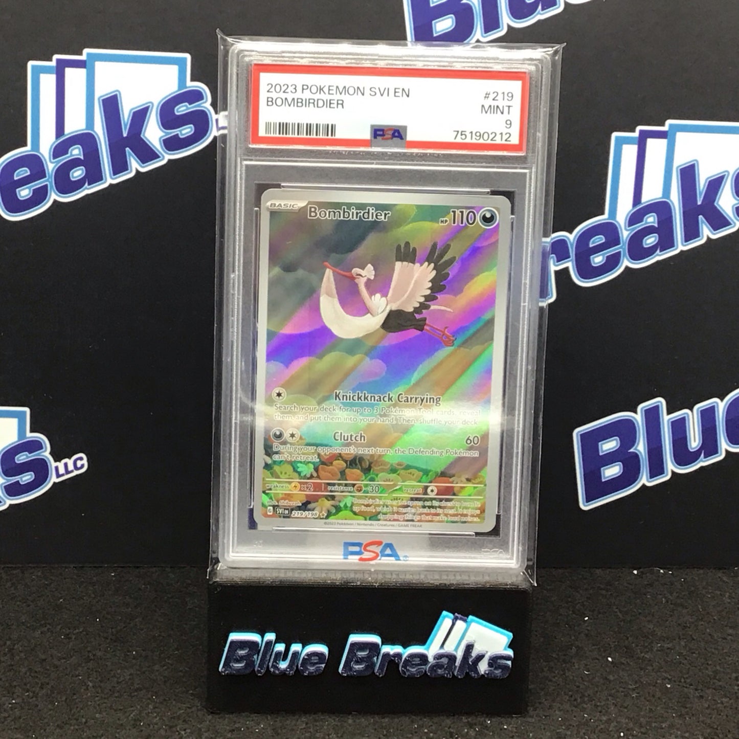 2023 Pokémon SVIen Bombirdier #219 PSA 9