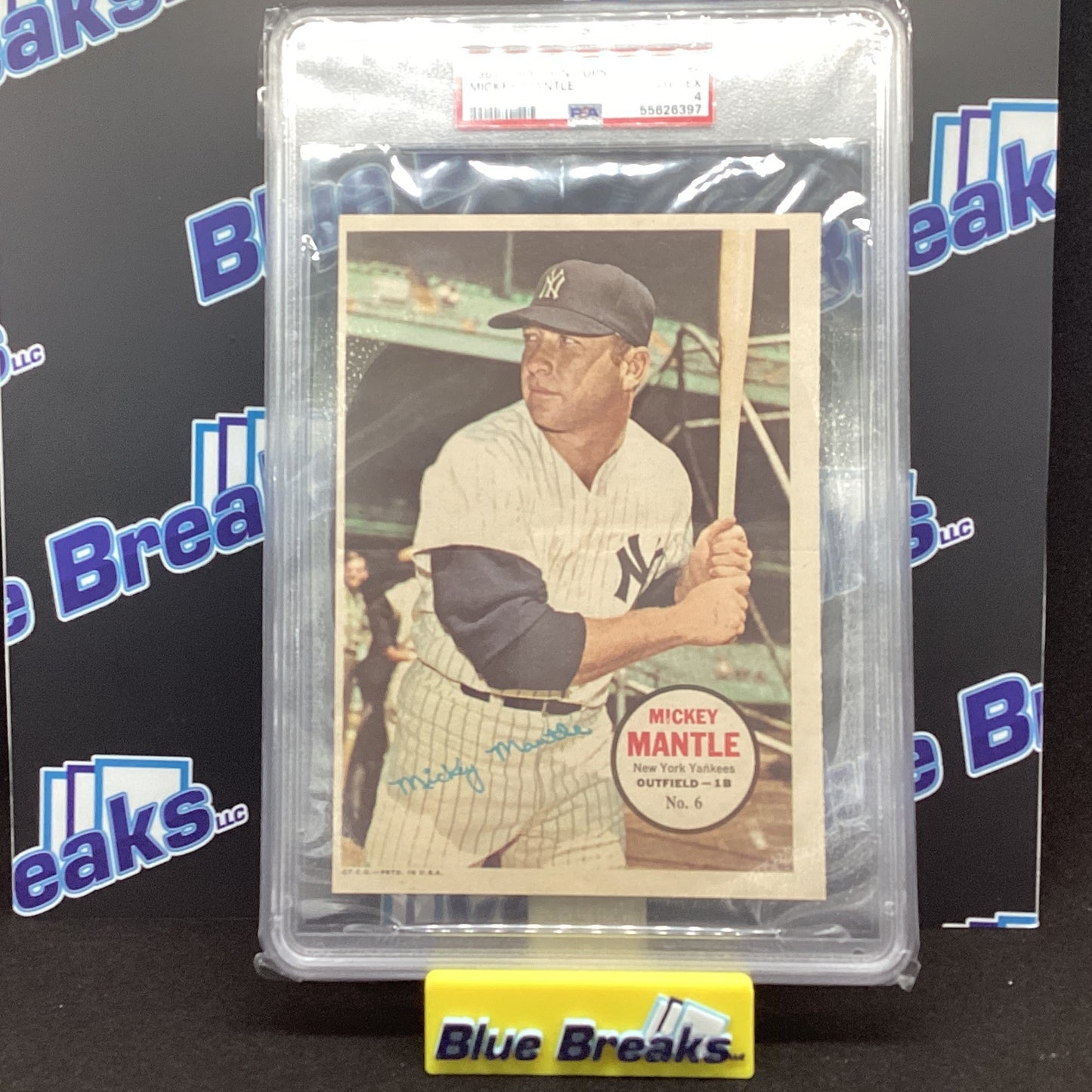 1967 Topps Pin Ups - Mickey Mantle PSA 4