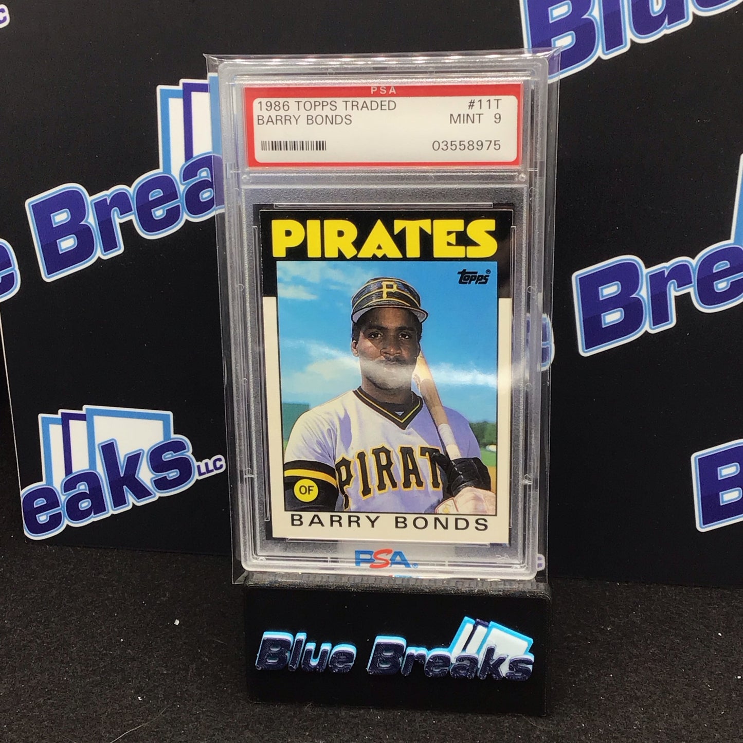 1986 Topps Traded Barry Bonds #11T PSA 9 Pirates