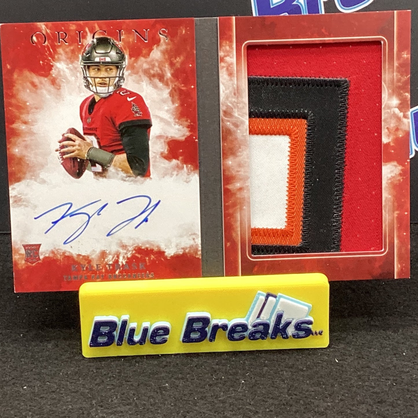 2021 Panini Origins - Kyle Trask Booklet 12/49 Tampa Bay Buccaneers