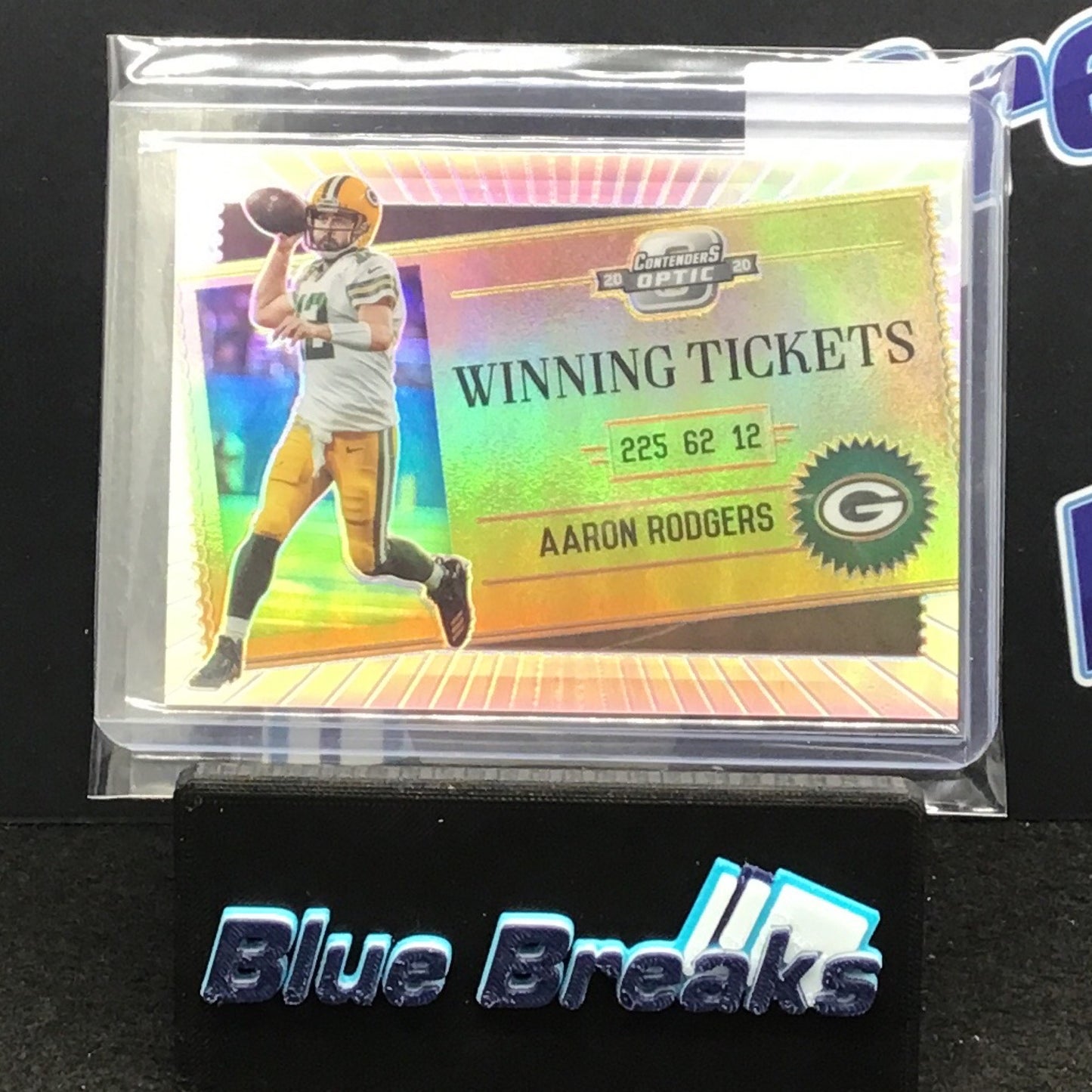 2020 Panini Contenders Optic Winning Tickets Aaron Rodgers #WT5 Packers