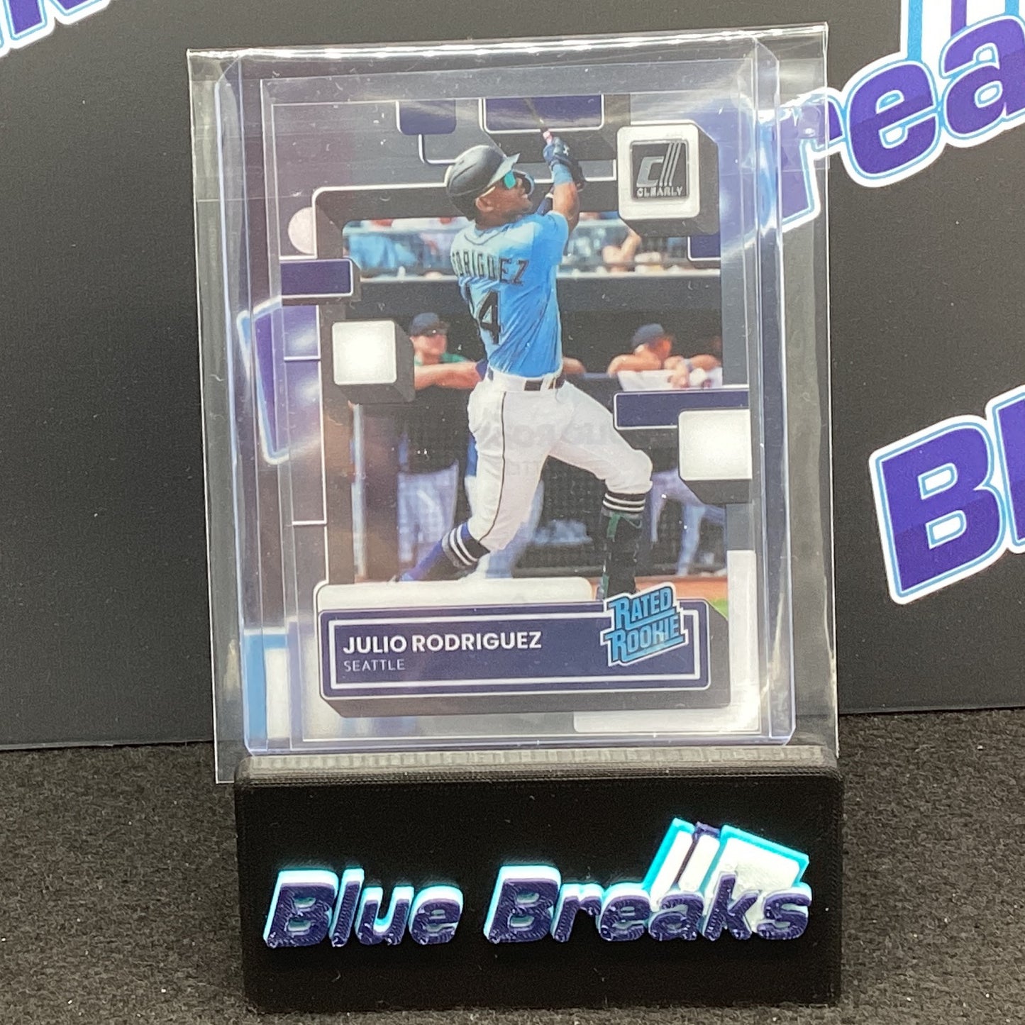 2022 Panini Chronicles Clearly Donruss Rated Rookie Julio Rodriguez #72 Mariners