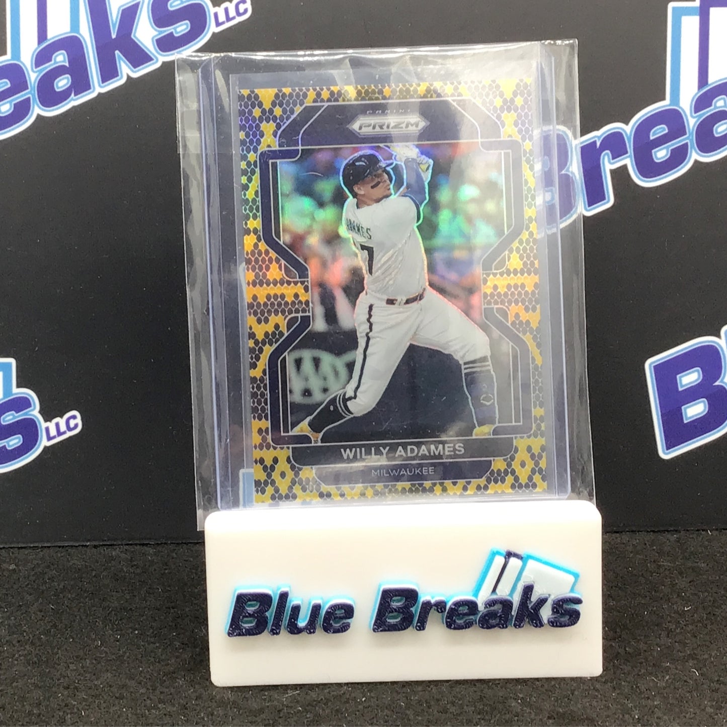 2022 Panini Prizm - Willy Adames - Snakeskin - 27/50 - Milwaukee Brewers